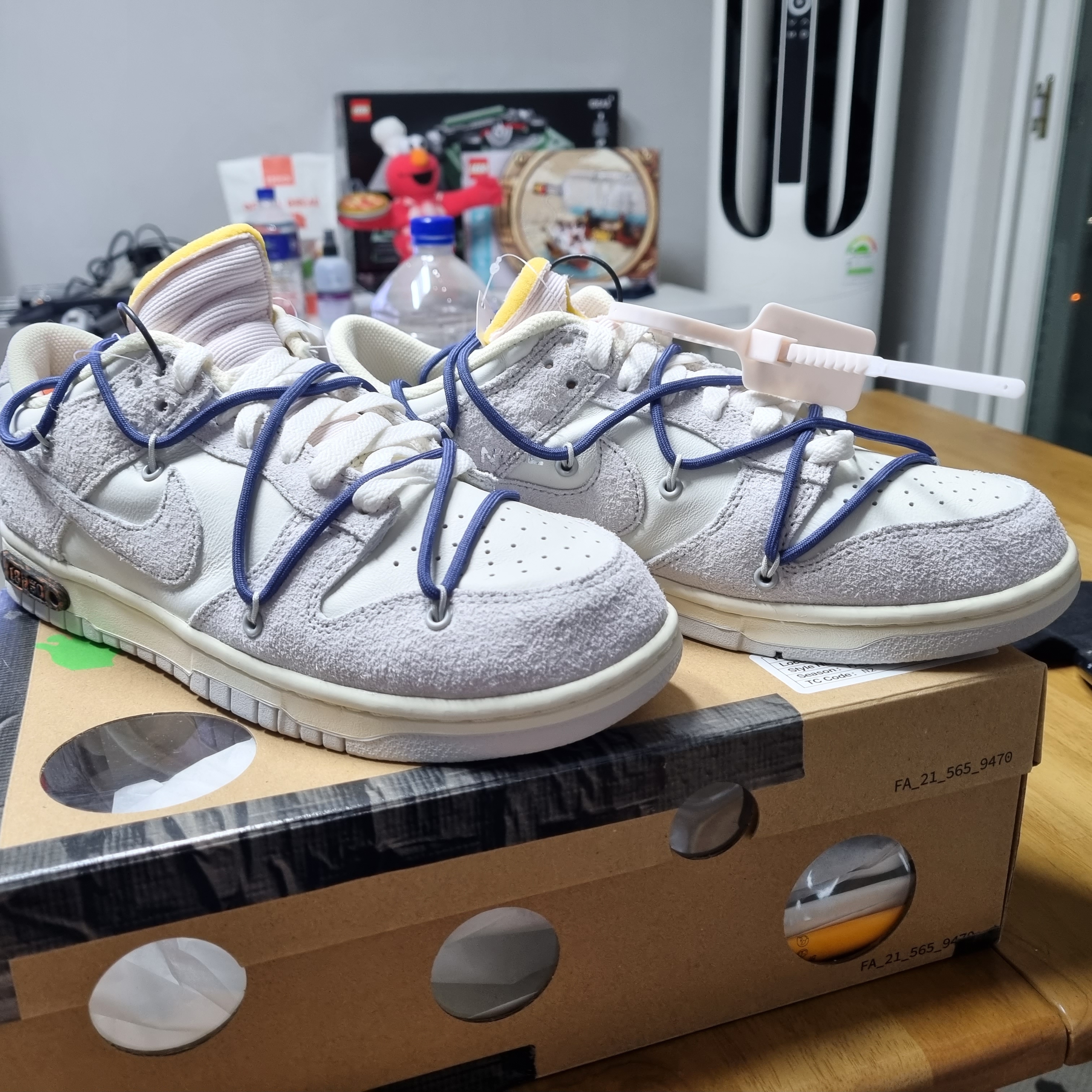 Nike x Off-White Dunk Low The 50 - Lot 18 착용 스타일