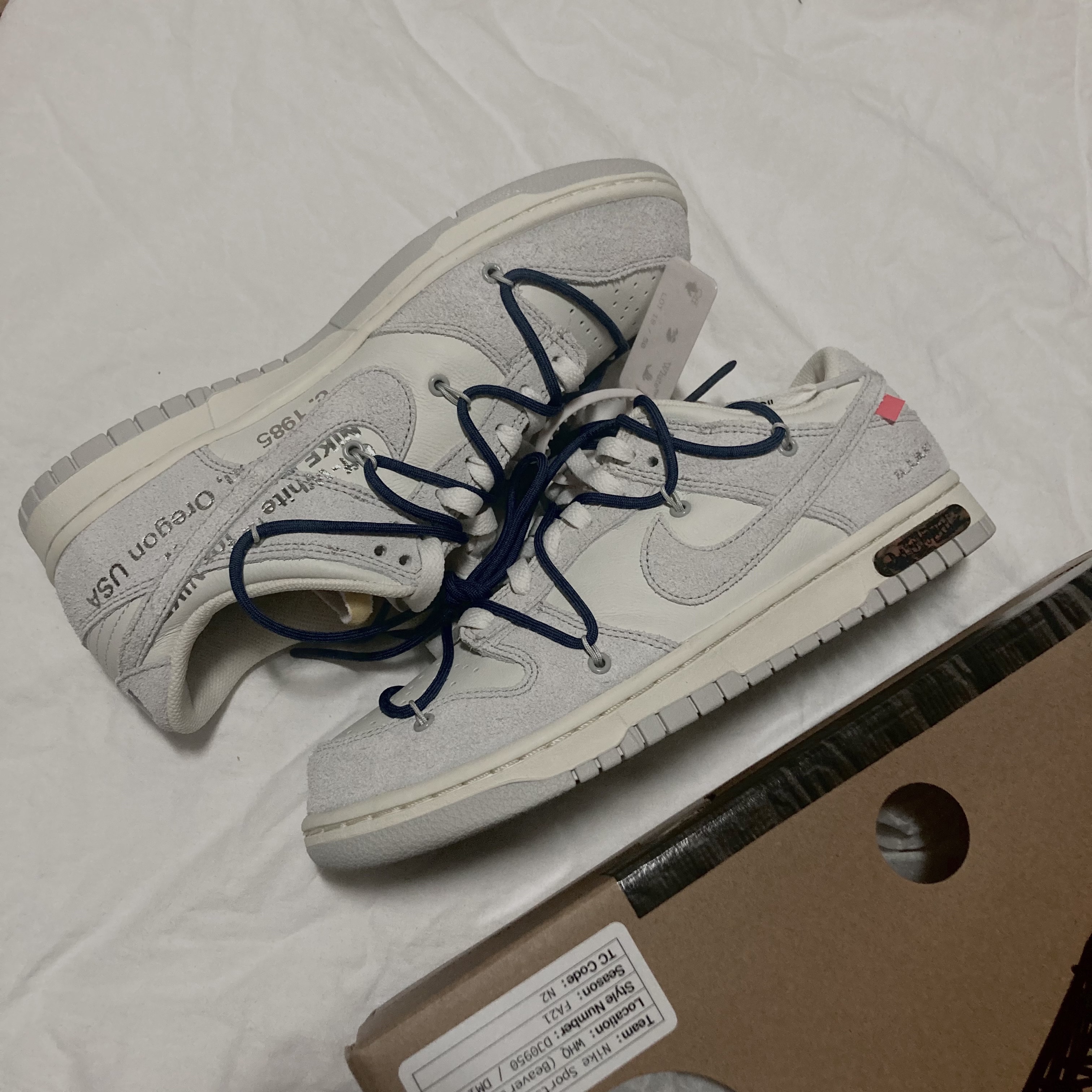 Nike x Off-White Dunk Low The 50 - Lot 18 착용 스타일