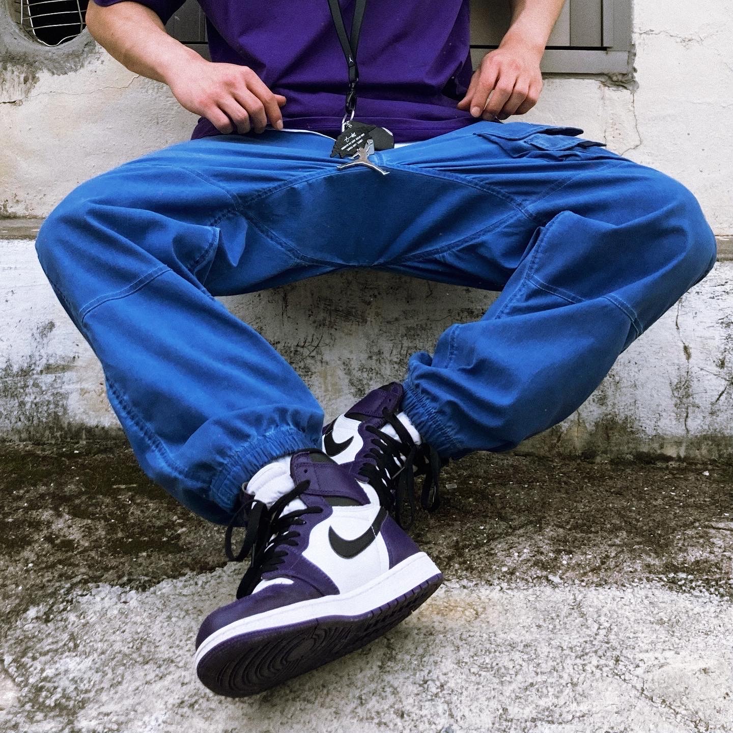 Jordan 1 Retro High OG Court Purple 2020, Nike ACG Watchman Peak Pants Blue Void - Asia 착용 스타일