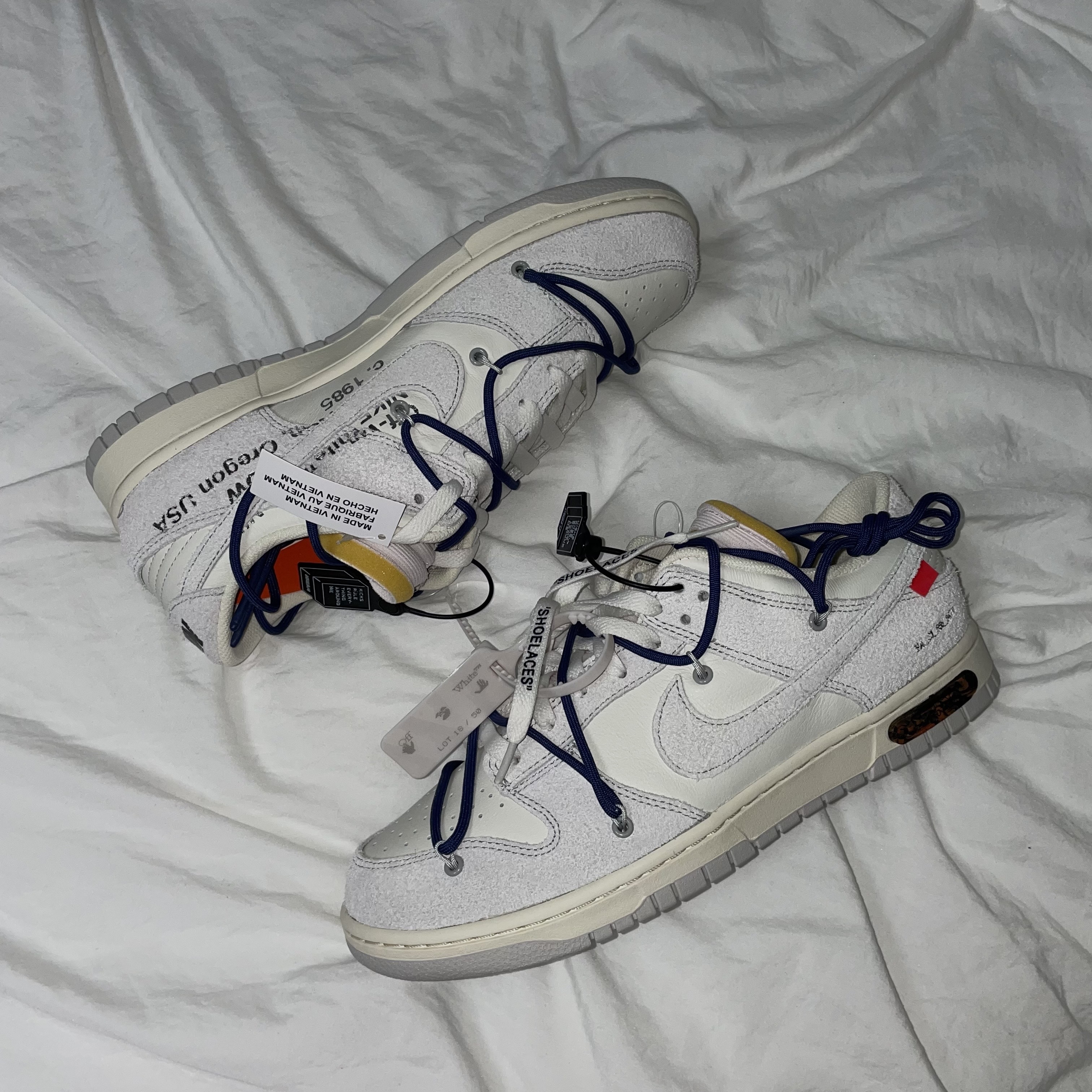 Nike x Off-White Dunk Low The 50 - Lot 18 착용 스타일 - 1