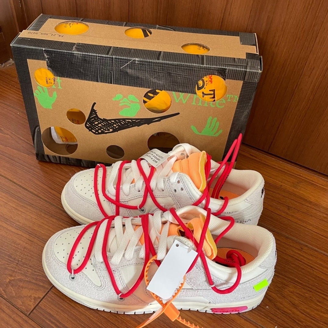 Nike x Off-White Dunk Low The 50 - Lot 40 착용 스타일