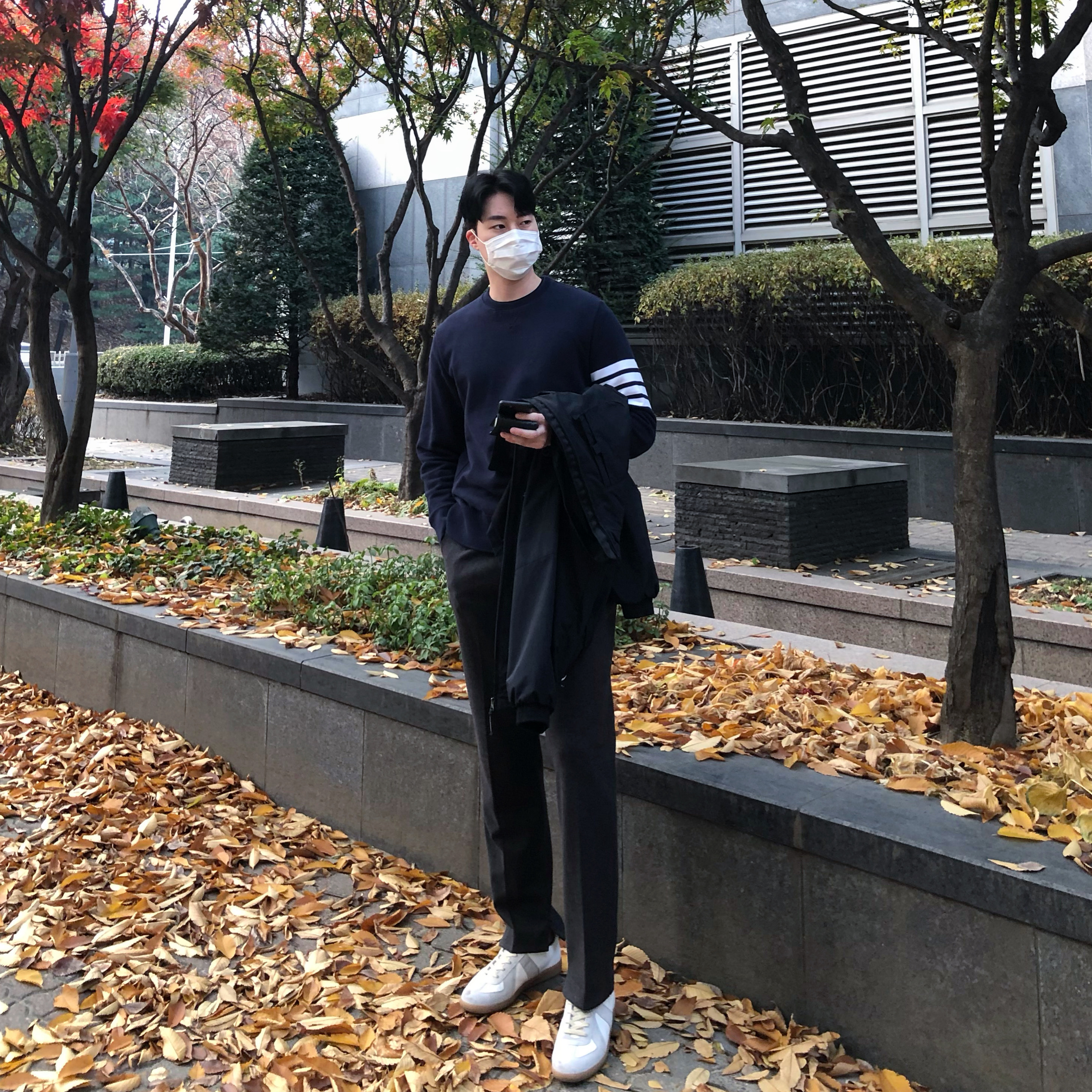 Maison Margiela Calfskin Replica Sneakers 착용 스타일