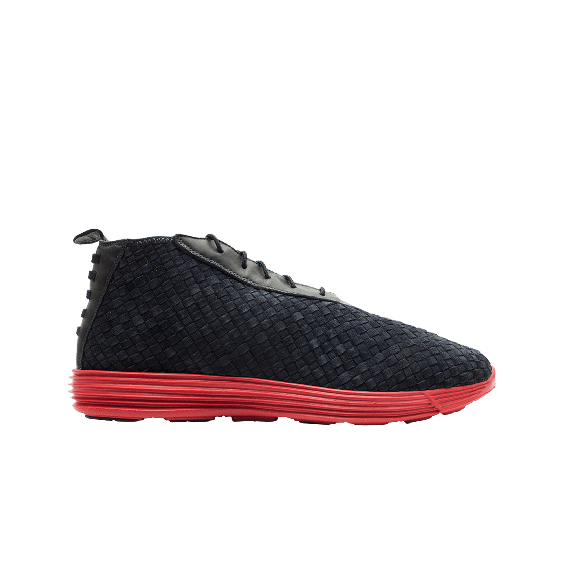 398475-003 Nike Lunar Chukka Woven+ Black Varsity Red