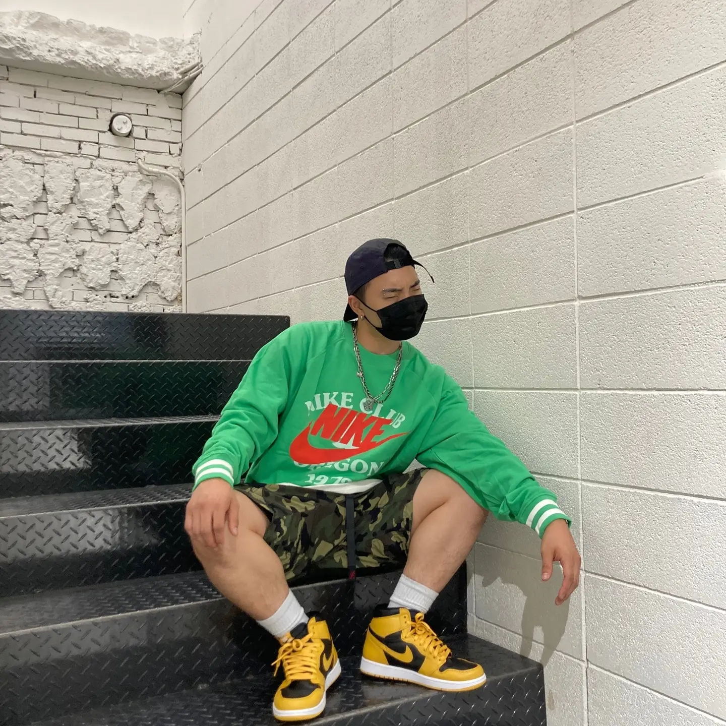 Jordan 1 Retro High OG Pollen 착용 스타일 - 1