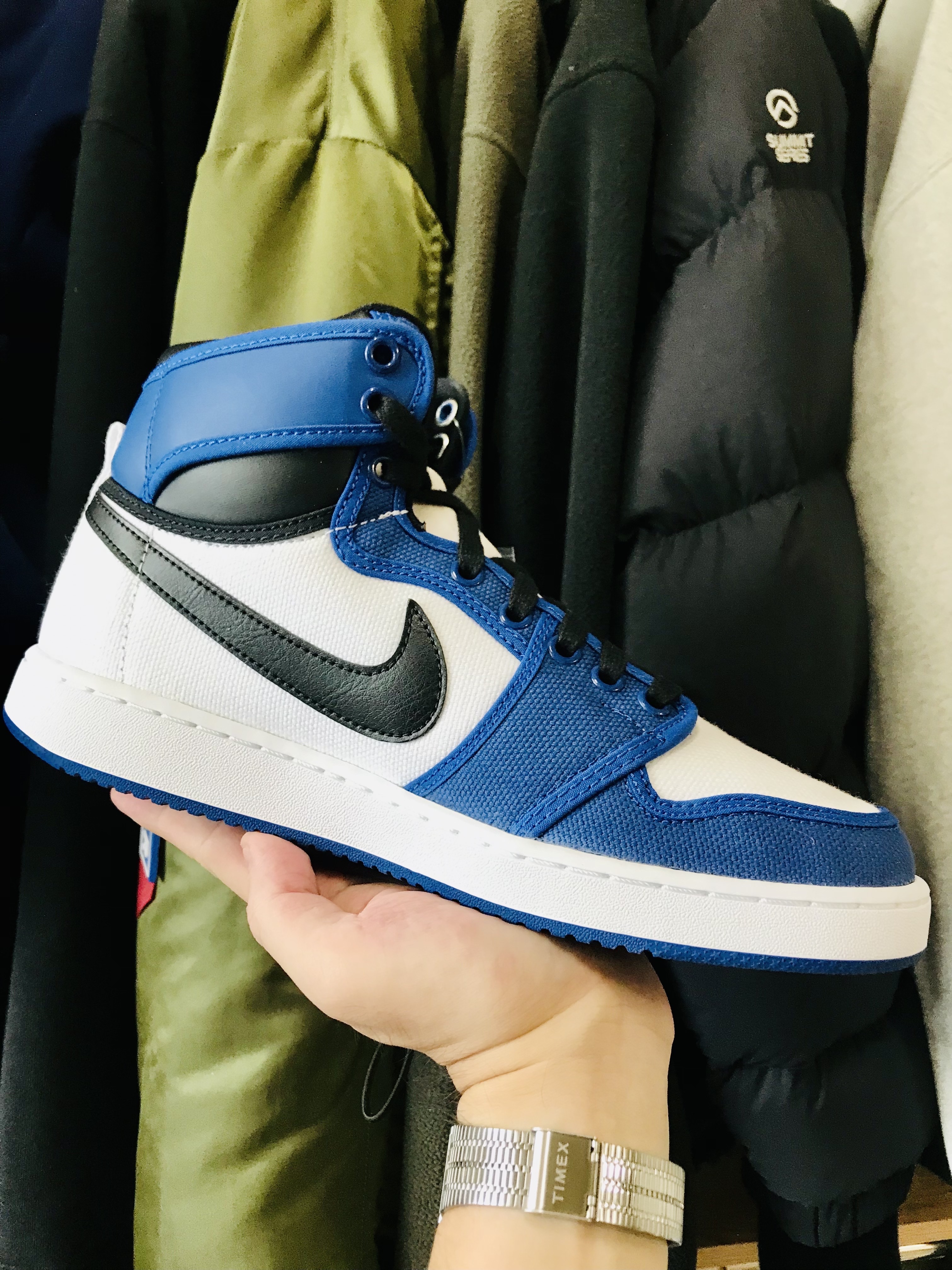 Jordan 1 KO Storm Blue 착용 스타일 - 2