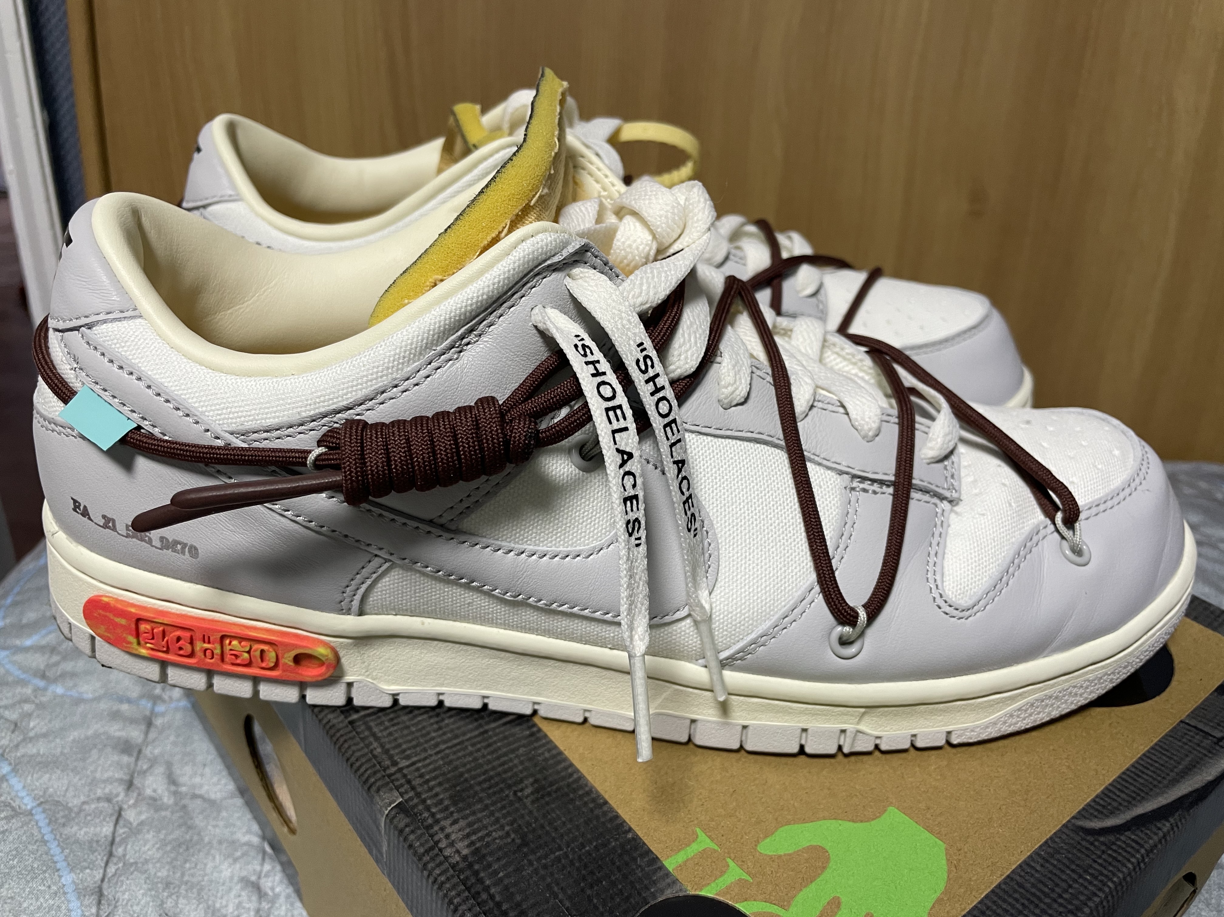 Nike x Off-White Dunk Low The 50 - Lot 46 착용 스타일 - 3