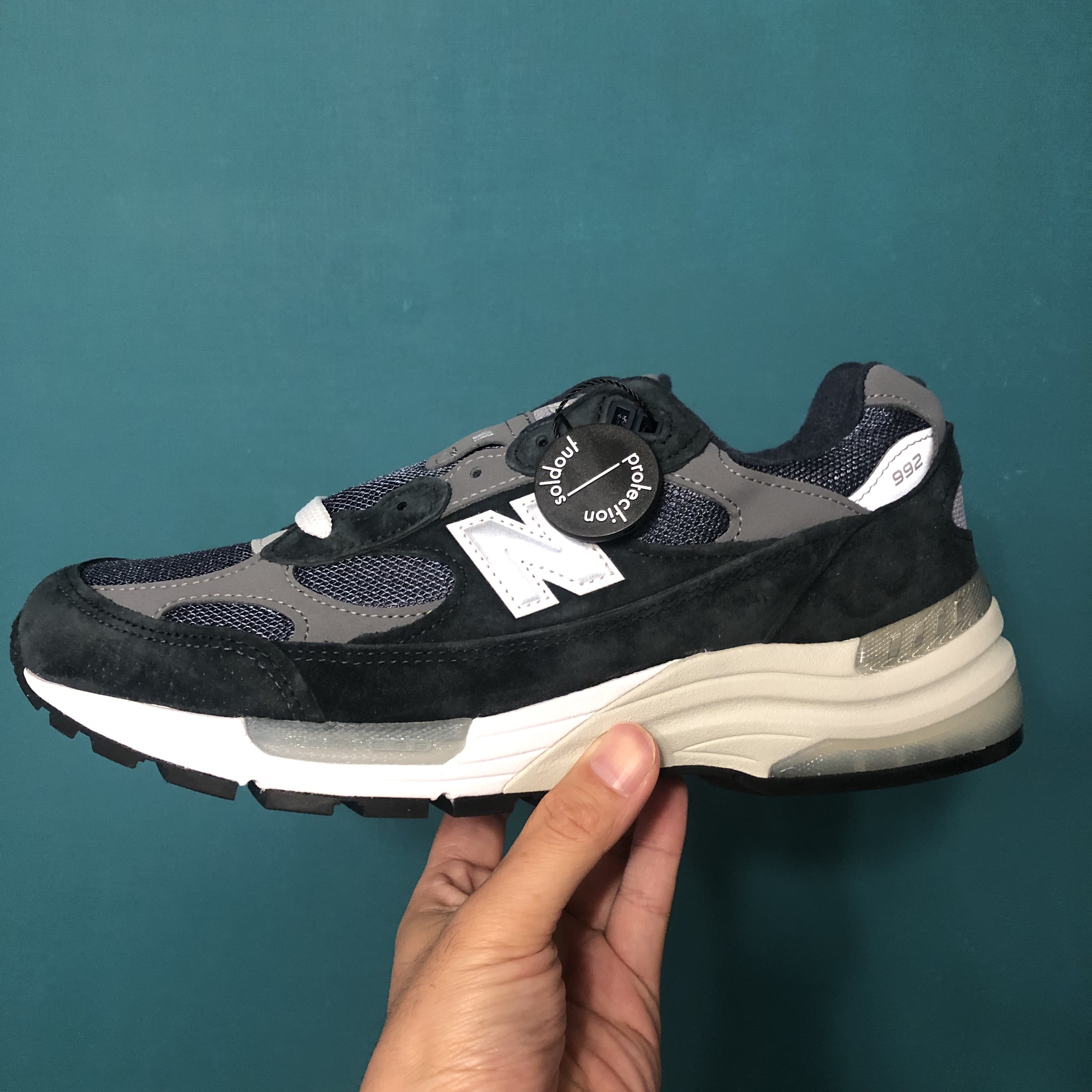 New Balance 992 Made in USA Navy, New Balance 991 Made in UK Navy 착용 스타일 - 2