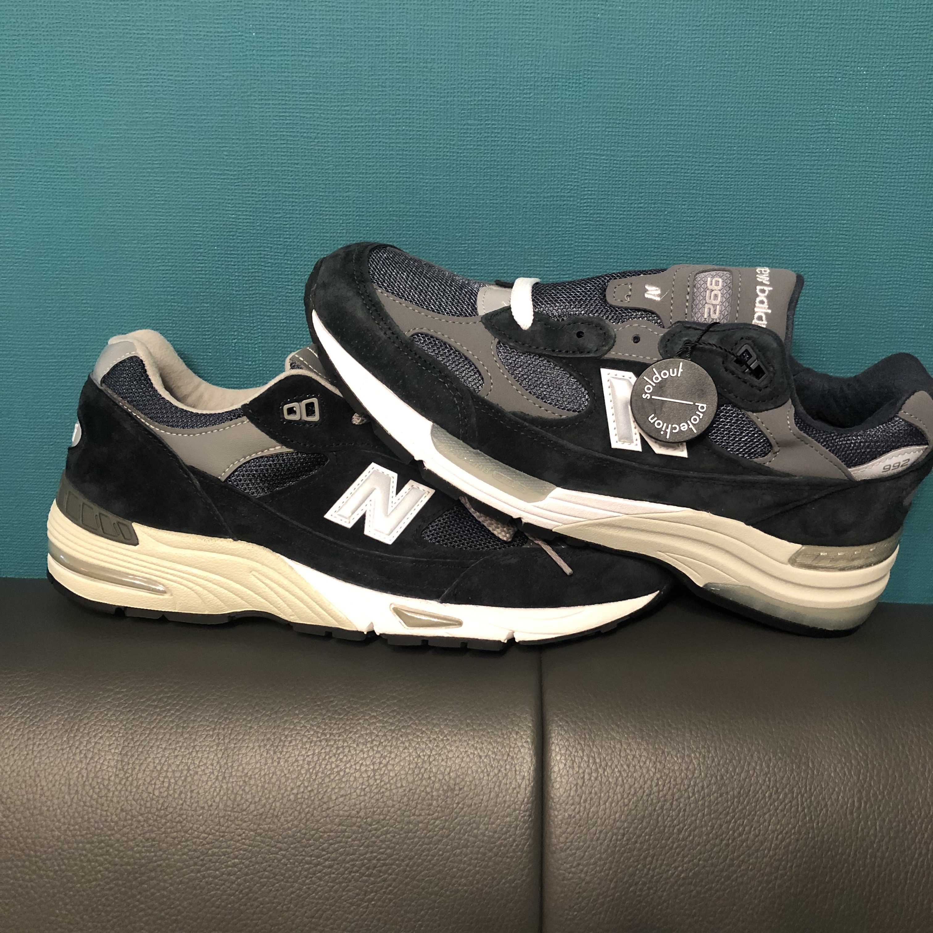 New Balance 992 Made in USA Navy, New Balance 991 Made in UK Navy 착용 스타일 - 1