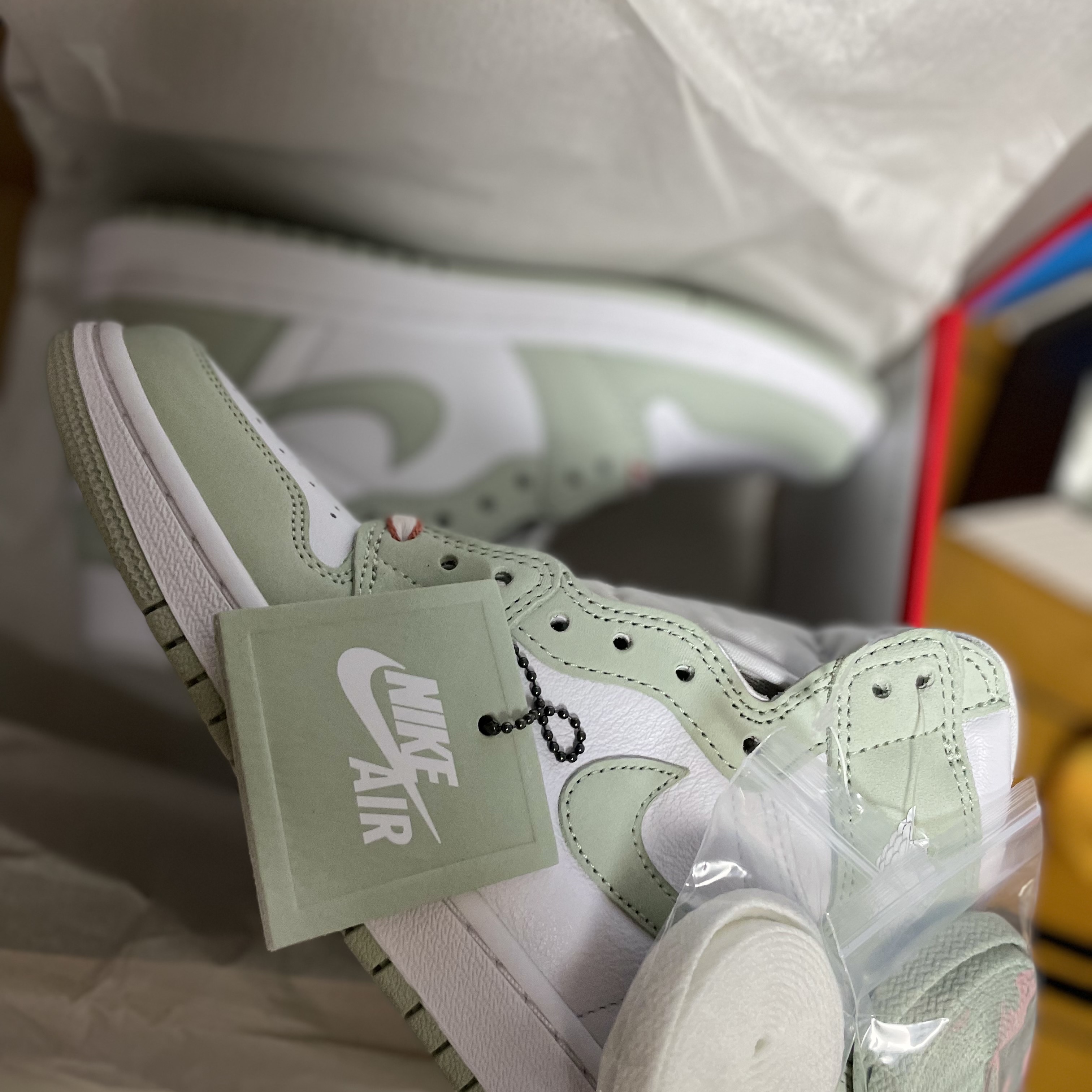 (W) Jordan 1 Retro High OG Seafoam 착용 스타일