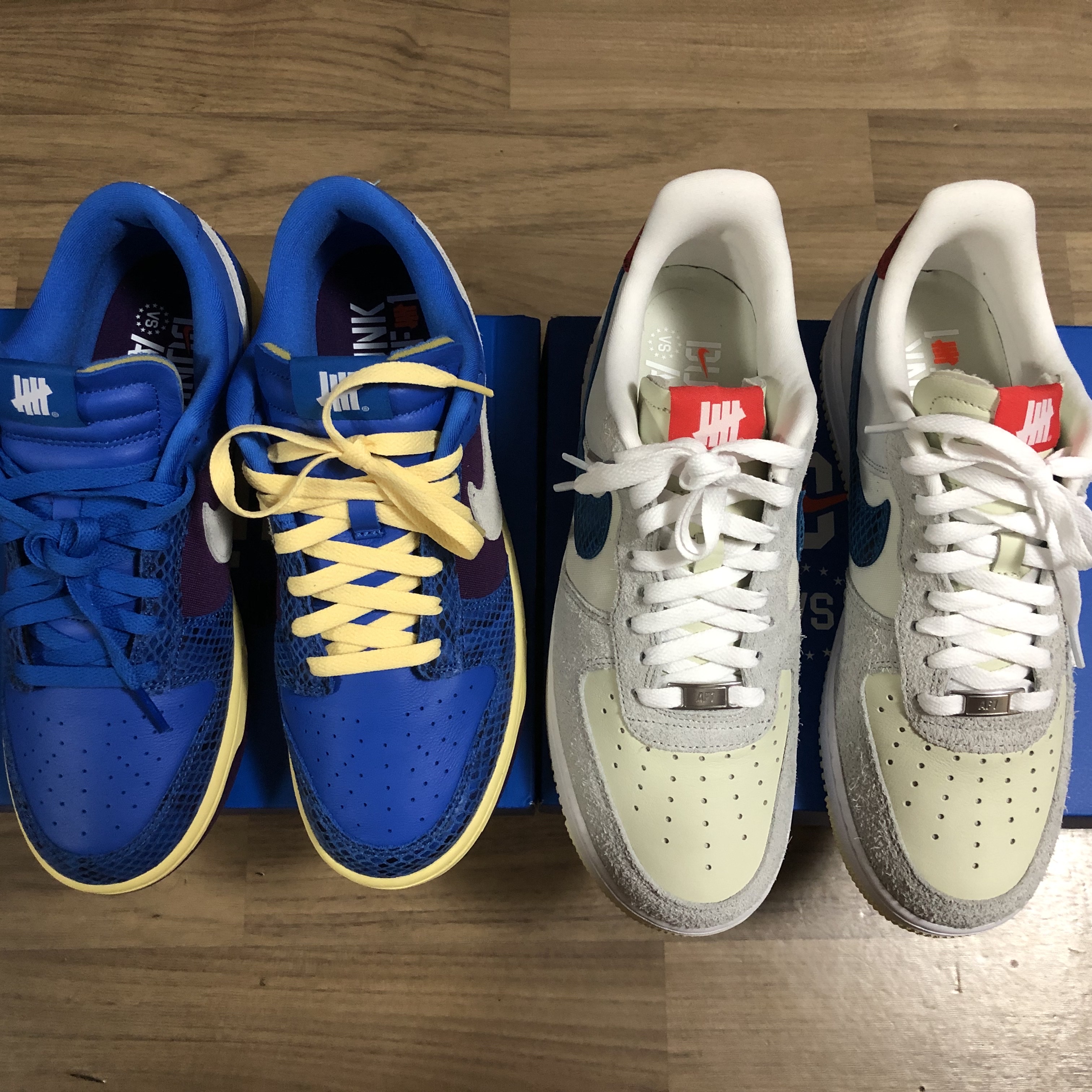 Nike x Undefeated Dunk Low SP 5 On It, Nike x Undefeated Air Force 1 Low SP 5 On It 착용 스타일 - 5