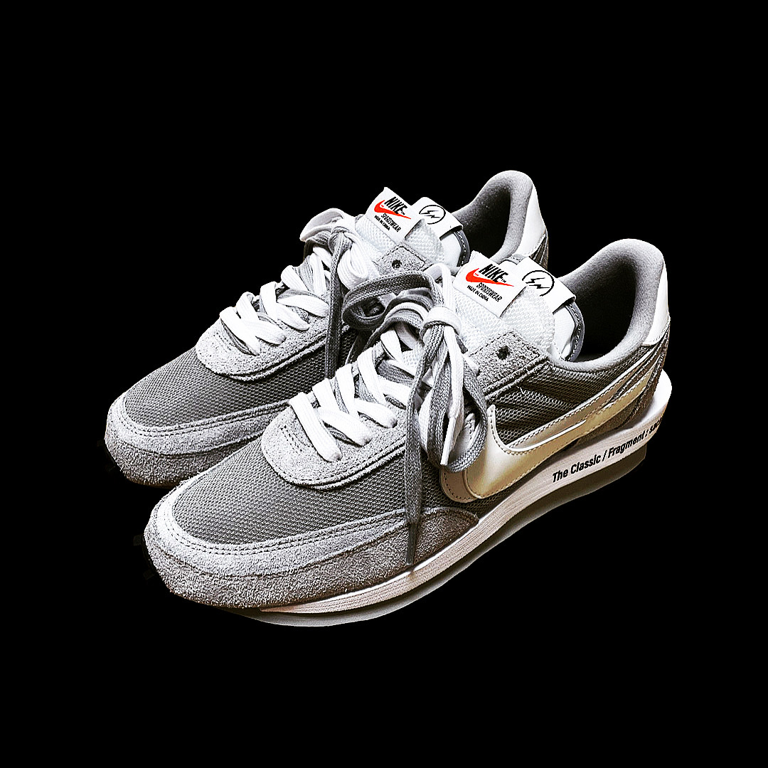 Nike x Sacai x Fragment LDWaffle Light Smoke Grey 착용 스타일