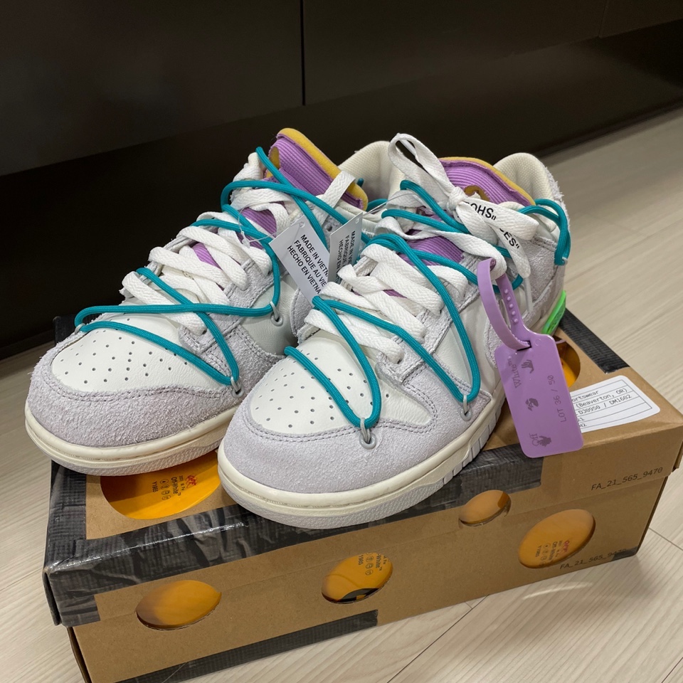 Nike x Off-White Dunk Low The 50 - Lot 36, Nike x Off-White Dunk Low The 50 - Lot 46 착용 스타일