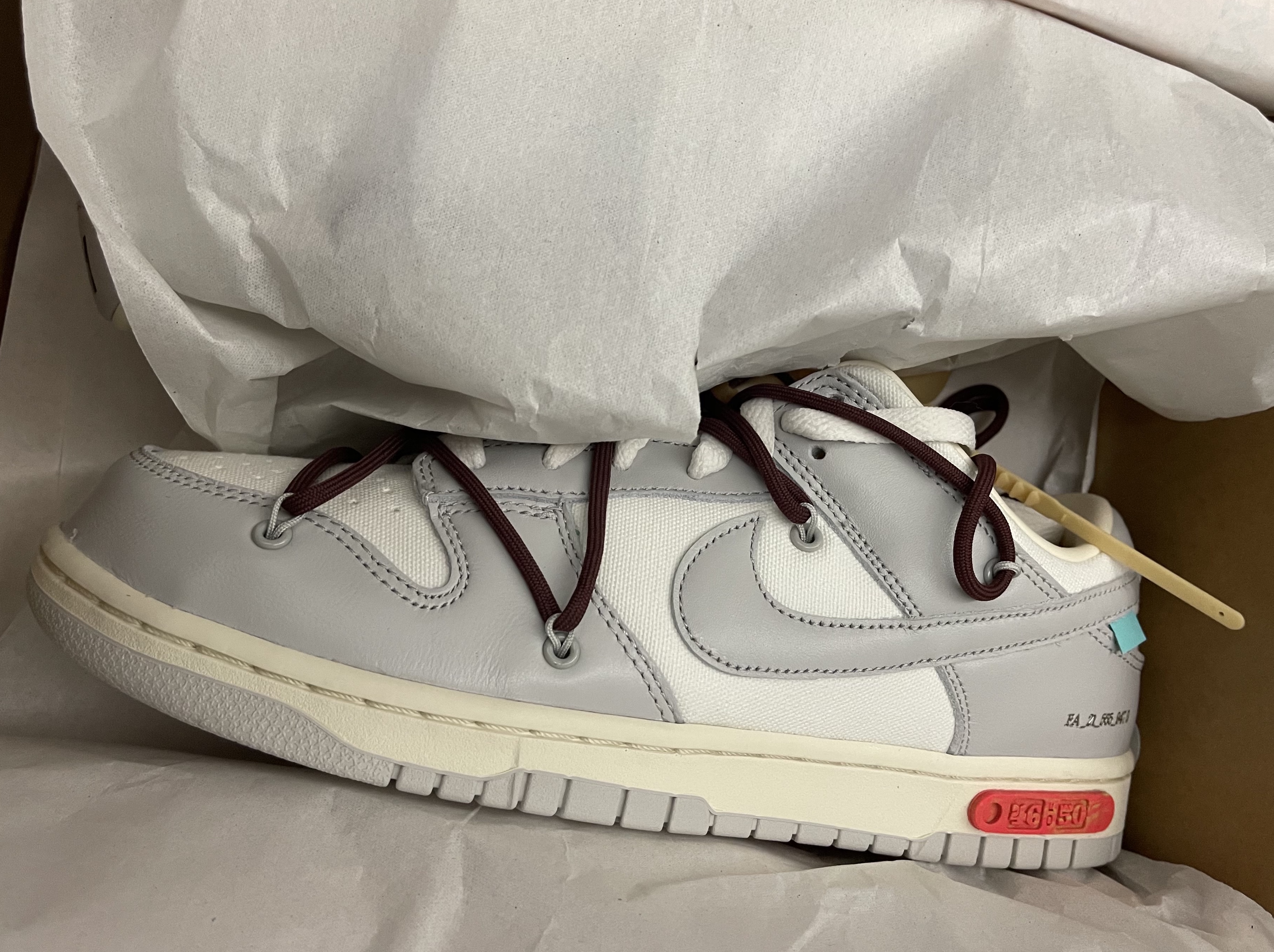 Nike x Off-White Dunk Low The 50 - Lot 46 착용 스타일 - 2