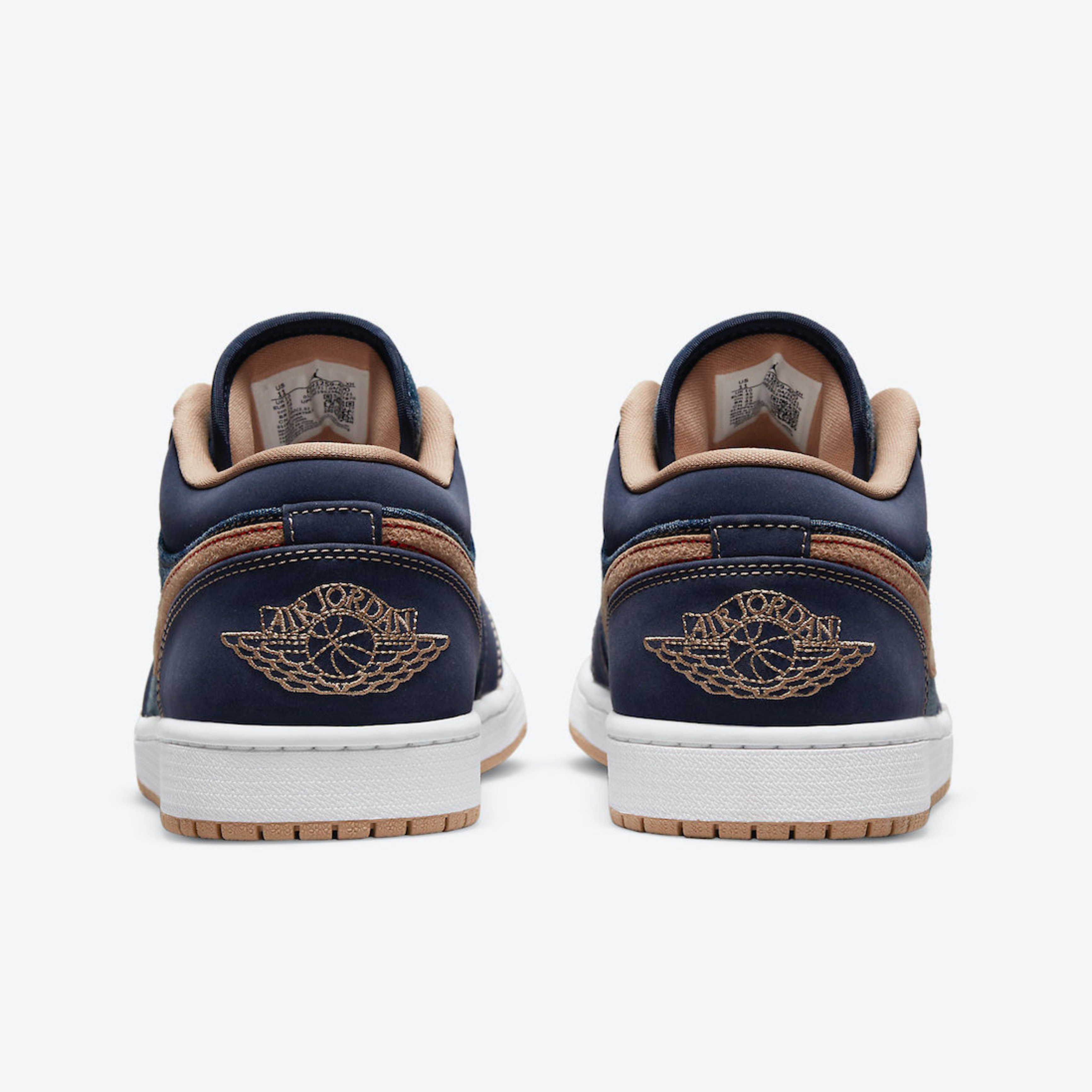 Jordan 1 Low SE Washed Denim, Jordan 4 x Levi's Retro Denim (Levi's Tag) 착용 스타일 - 5