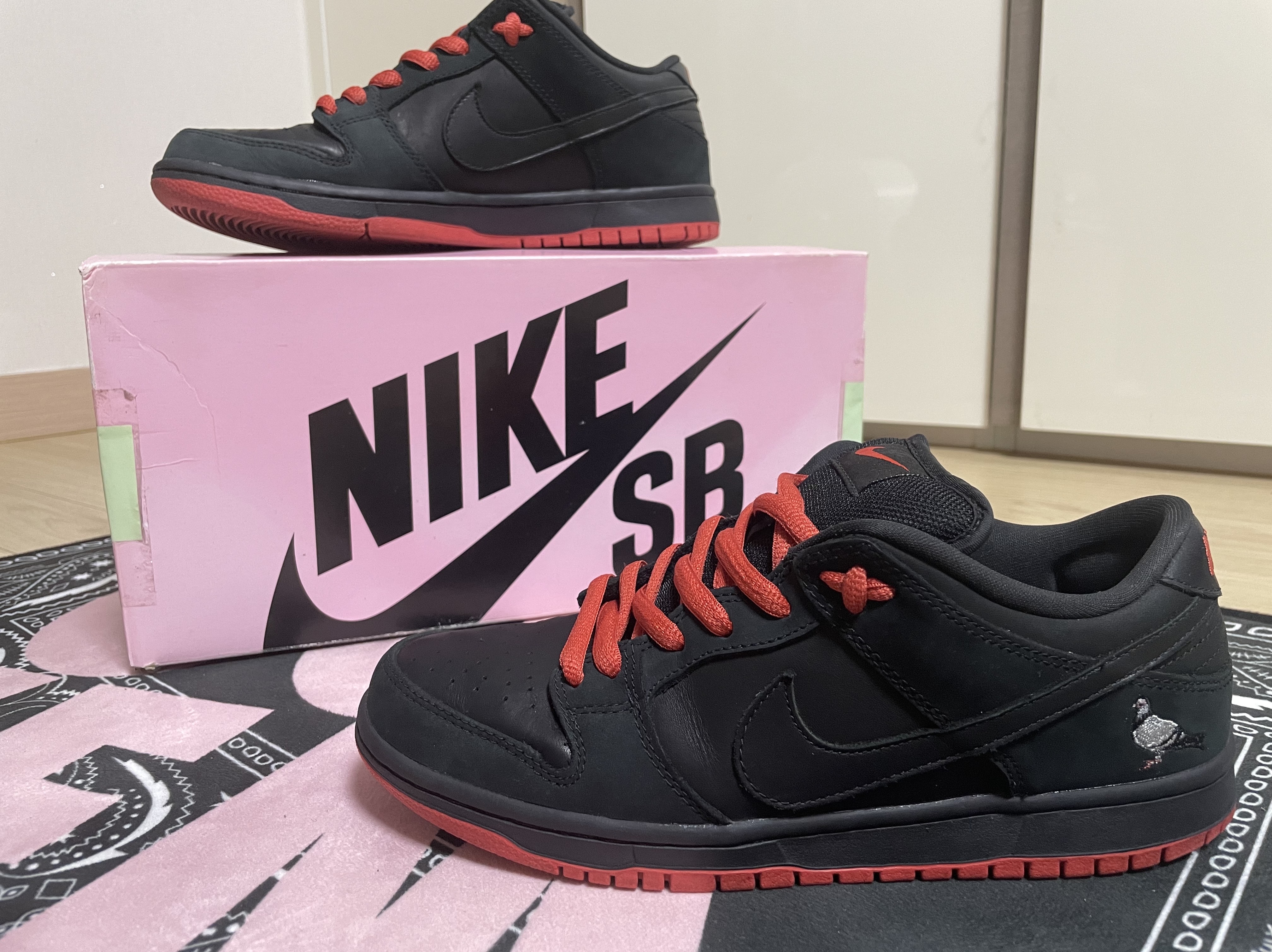 Nike x Staple SB Dunk Low Black Pigeon 착용 스타일 - 1