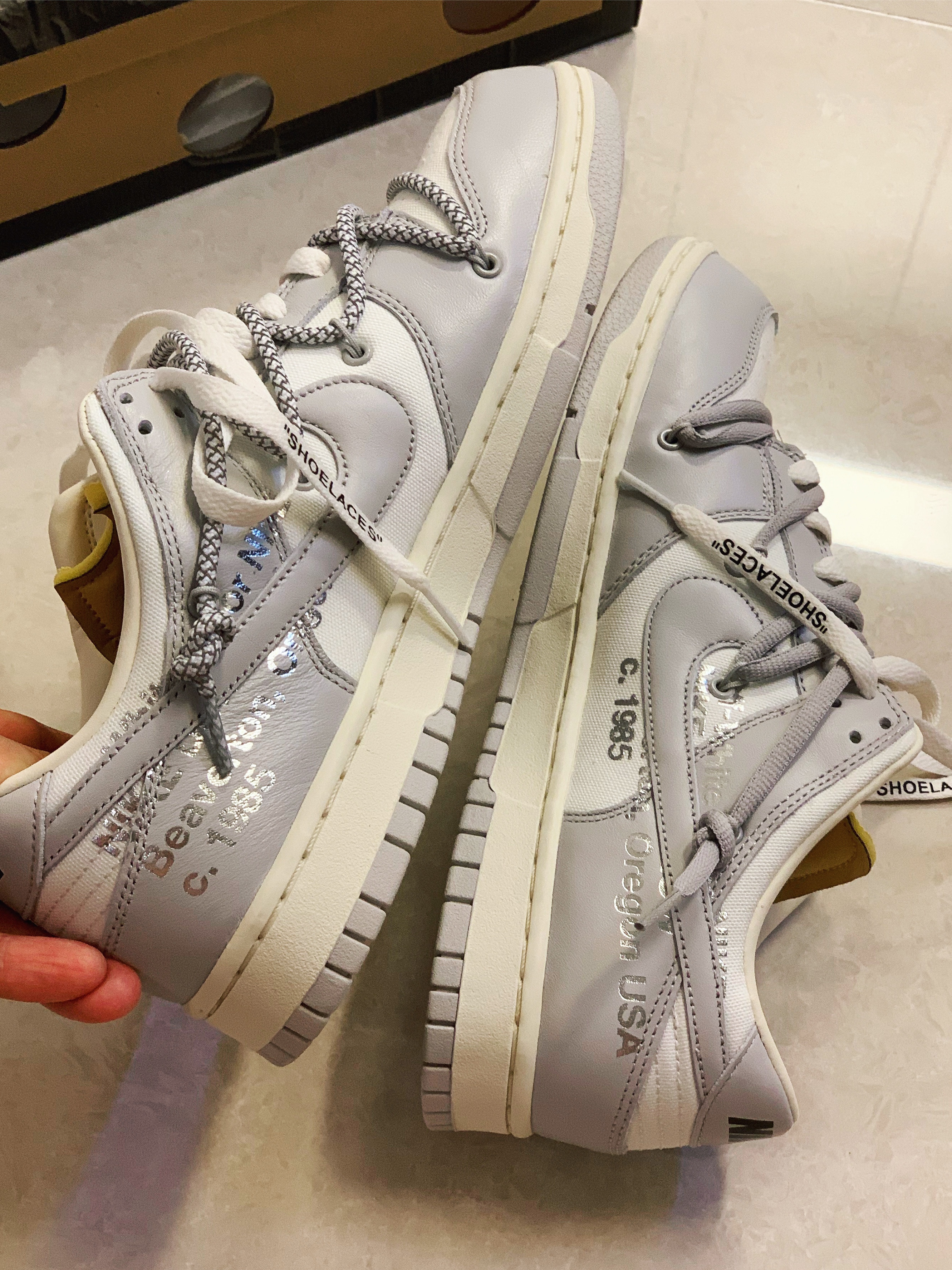 Nike x Off-White Dunk Low The 50 - Lot 46 착용 스타일 - 1