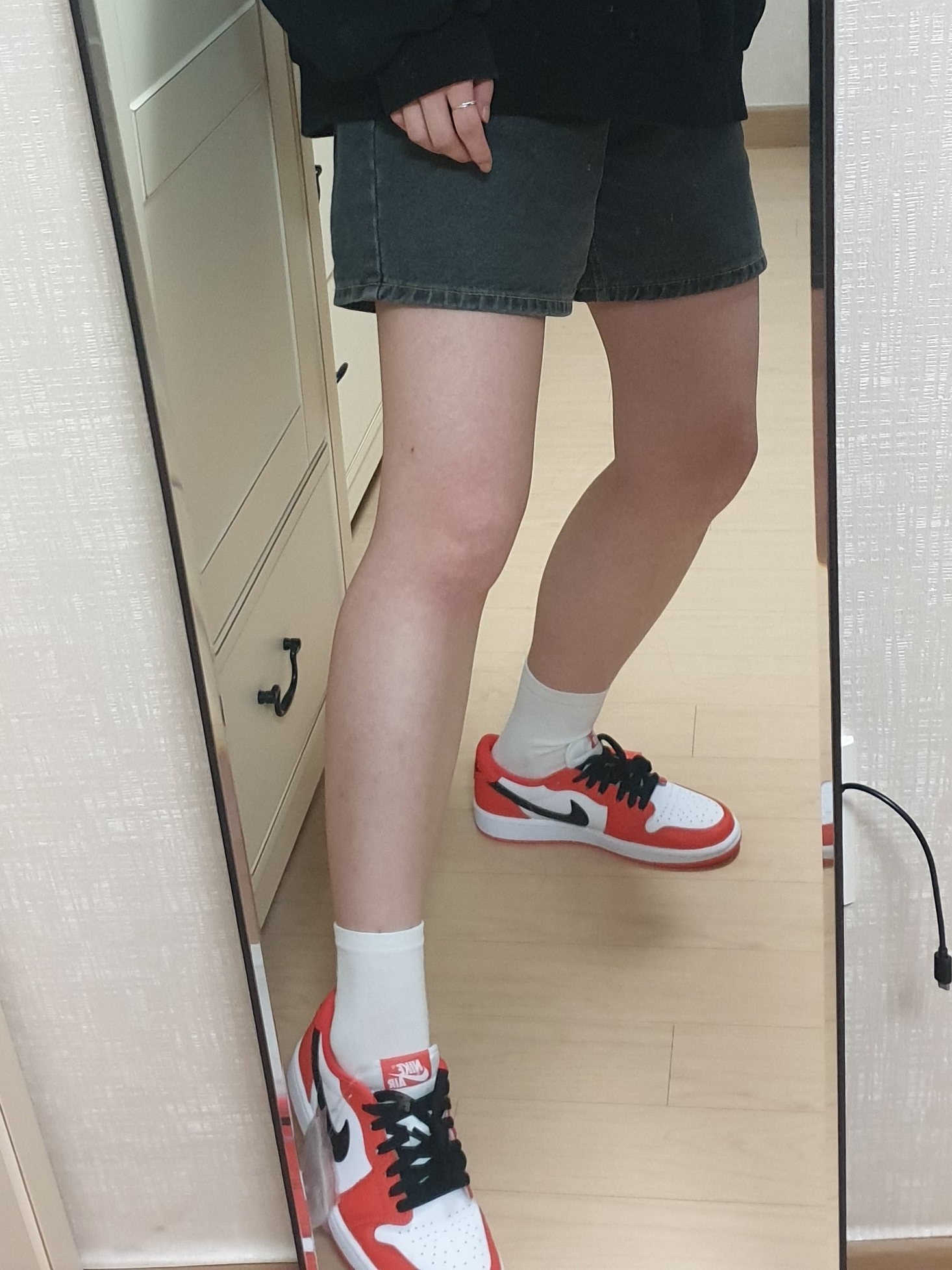 (W) Jordan 1 Low OG Starfish, Jordan 1 Low OG Starfish 착용 스타일 - 2
