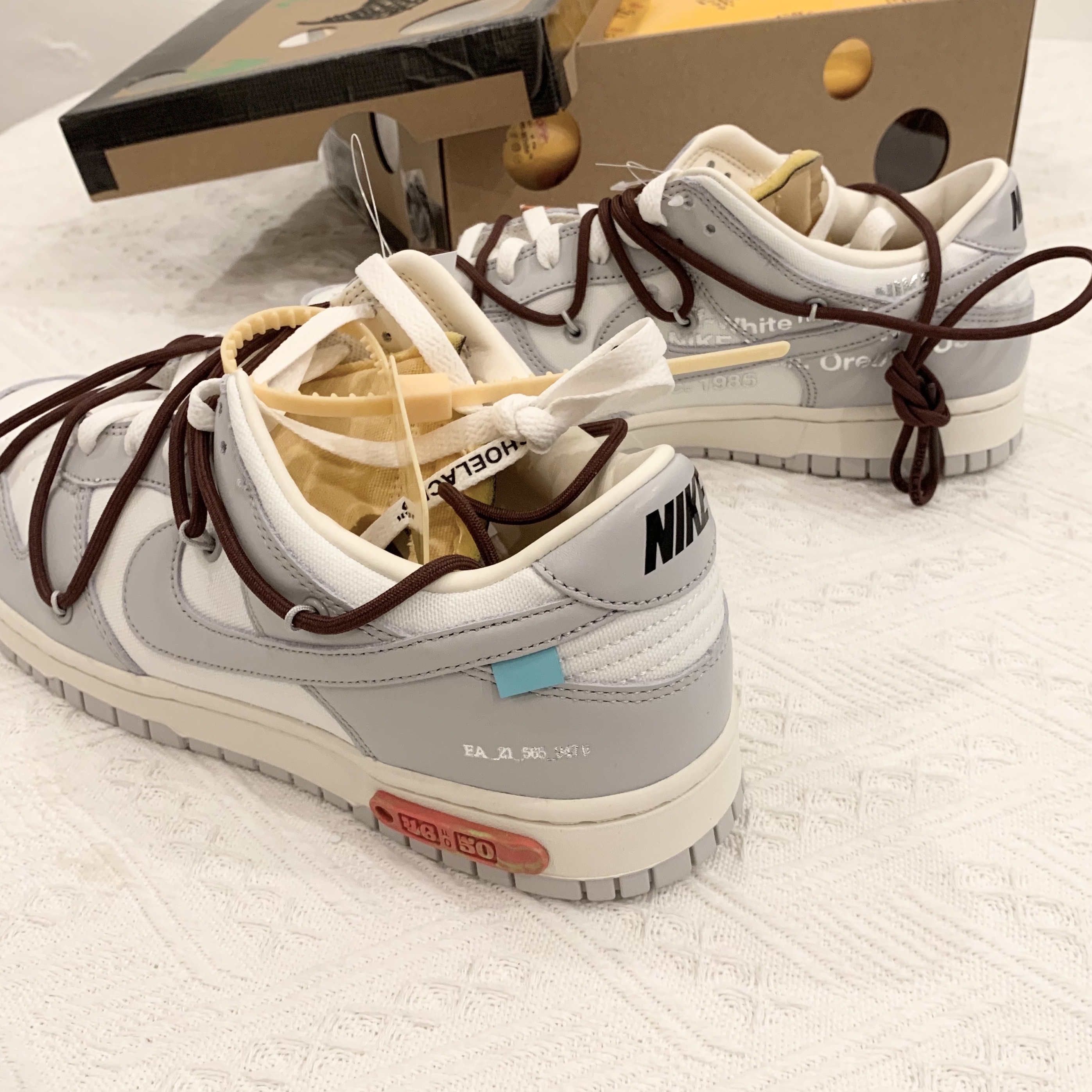 Nike x Off-White Dunk Low The 50 - Lot 46 착용 스타일 - 2