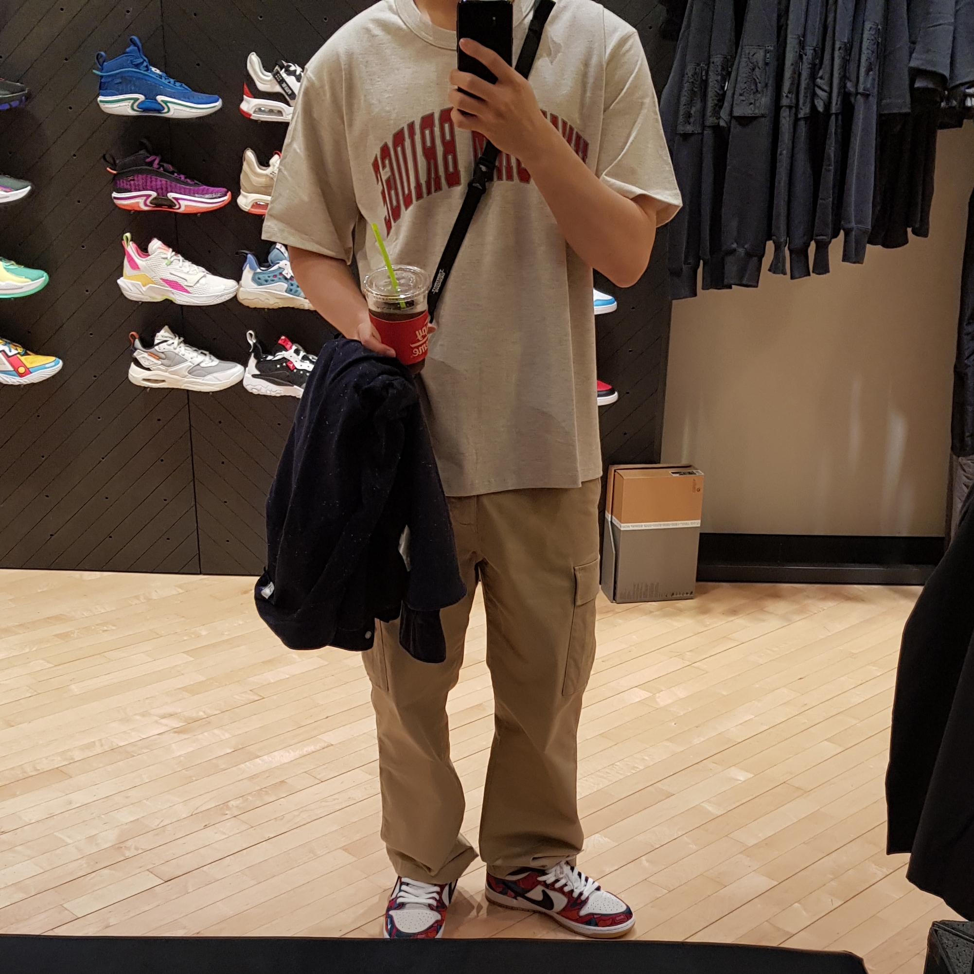Nike x Parra SB Dunk Low Pro Abstract Art 착용 스타일