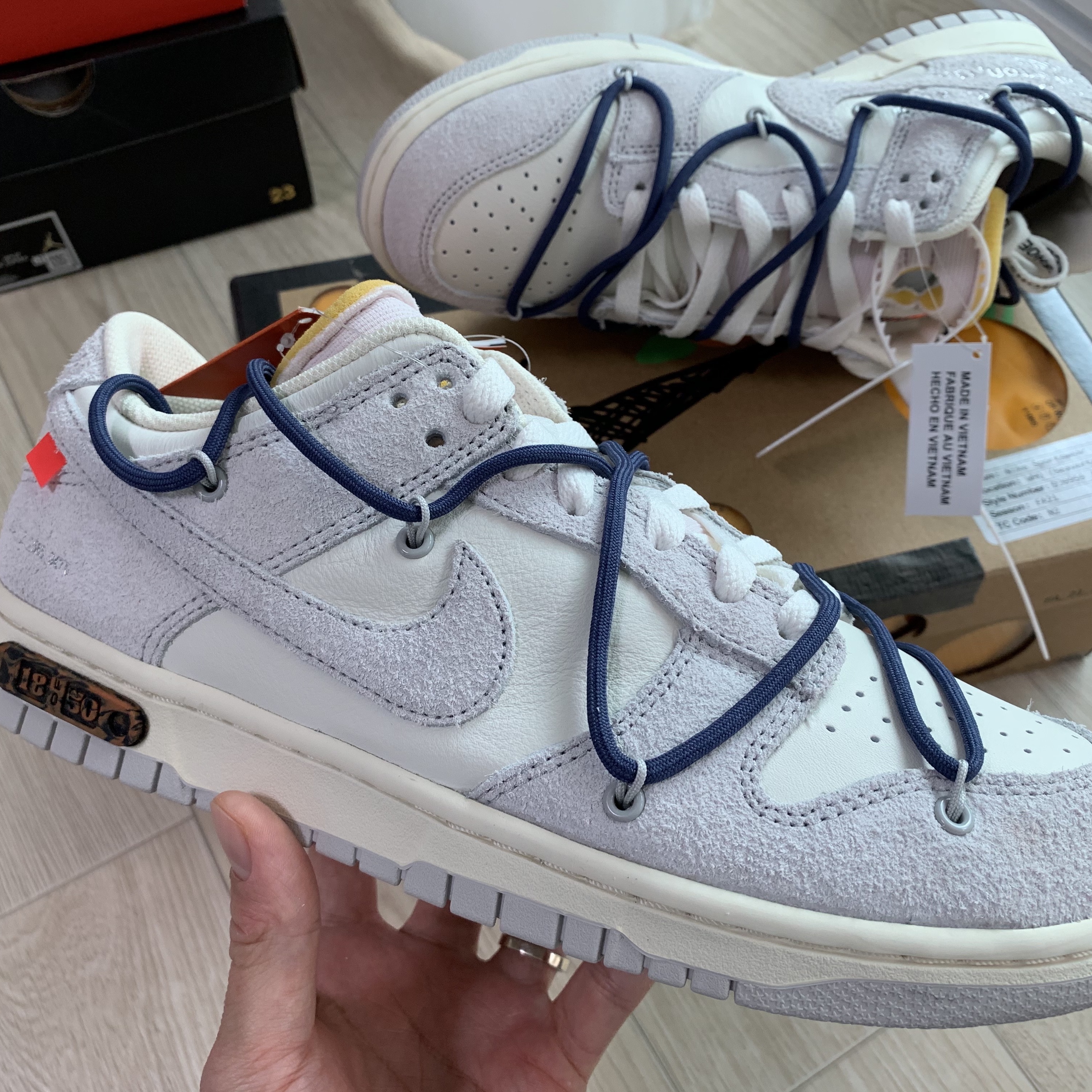 Nike x Off-White Dunk Low The 50 - Lot 18 착용 스타일