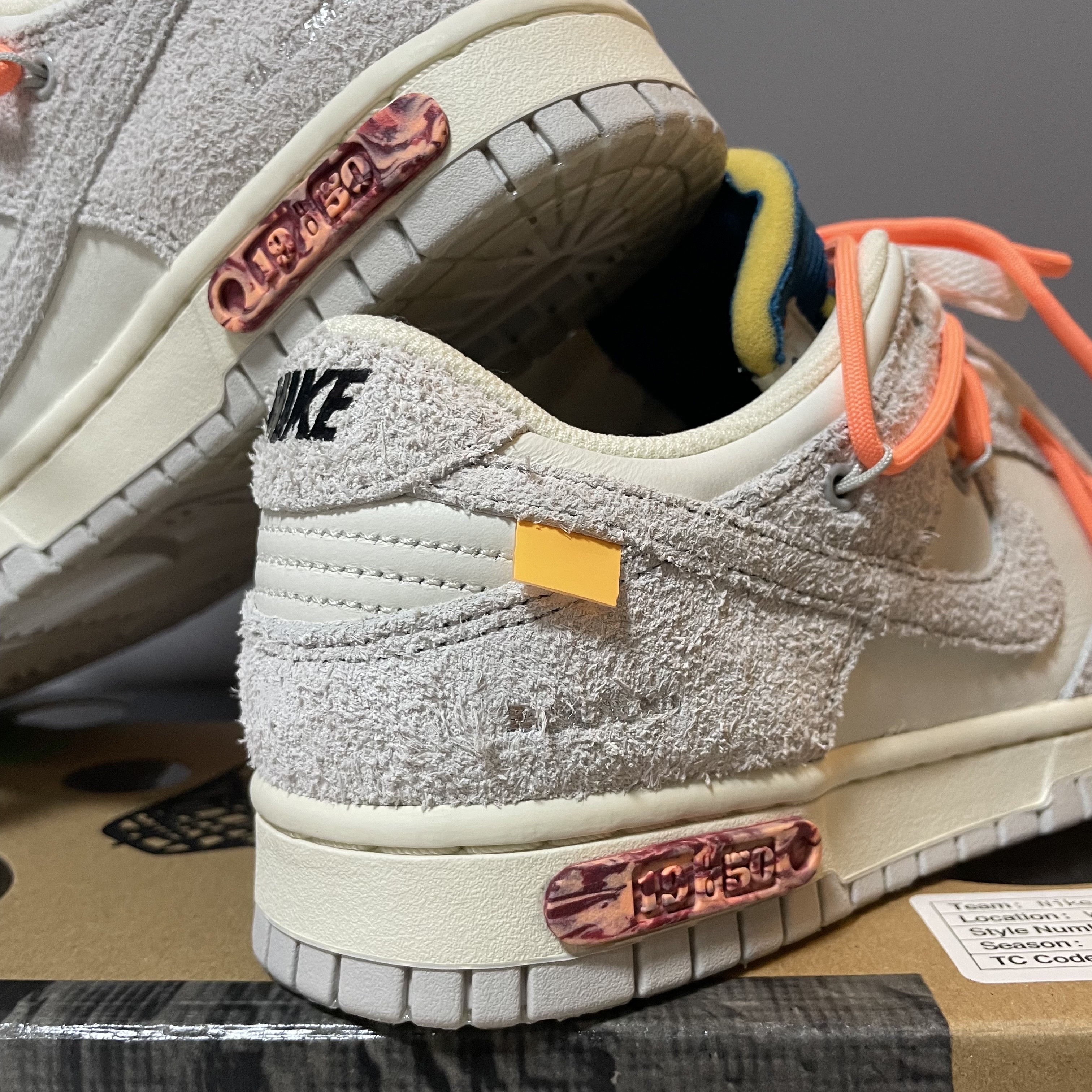 Nike x Off-White Dunk Low The 50 - Lot 19 착용 스타일 - 3