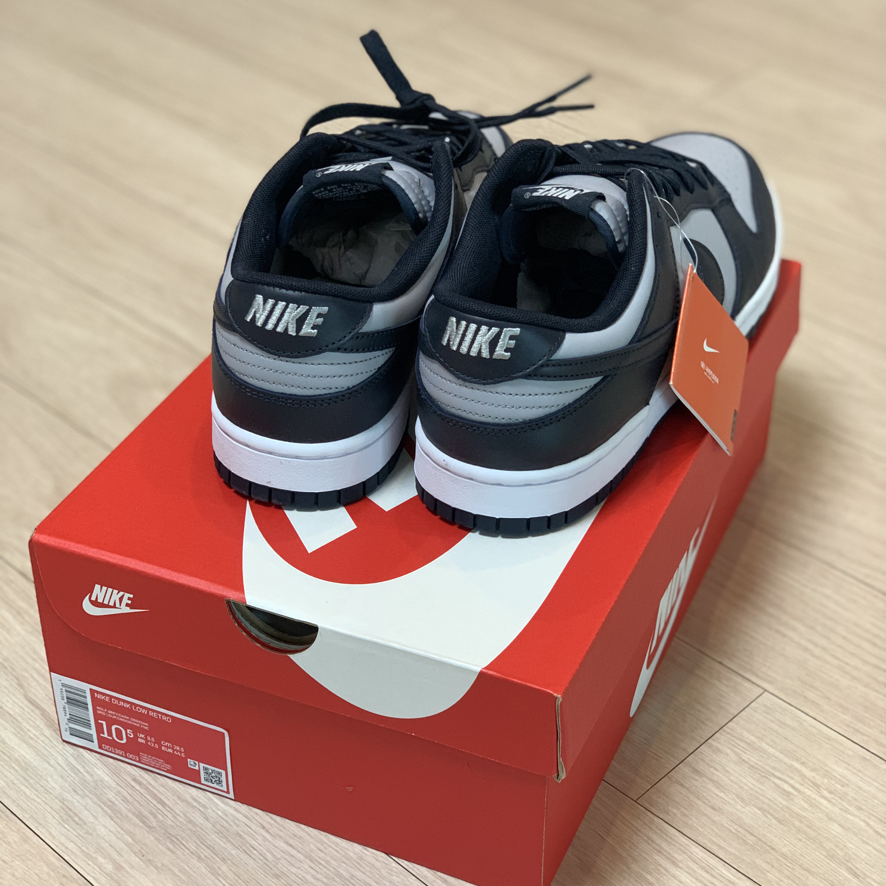 Nike Dunk Low Retro Championship Grey 착용 스타일 - 5