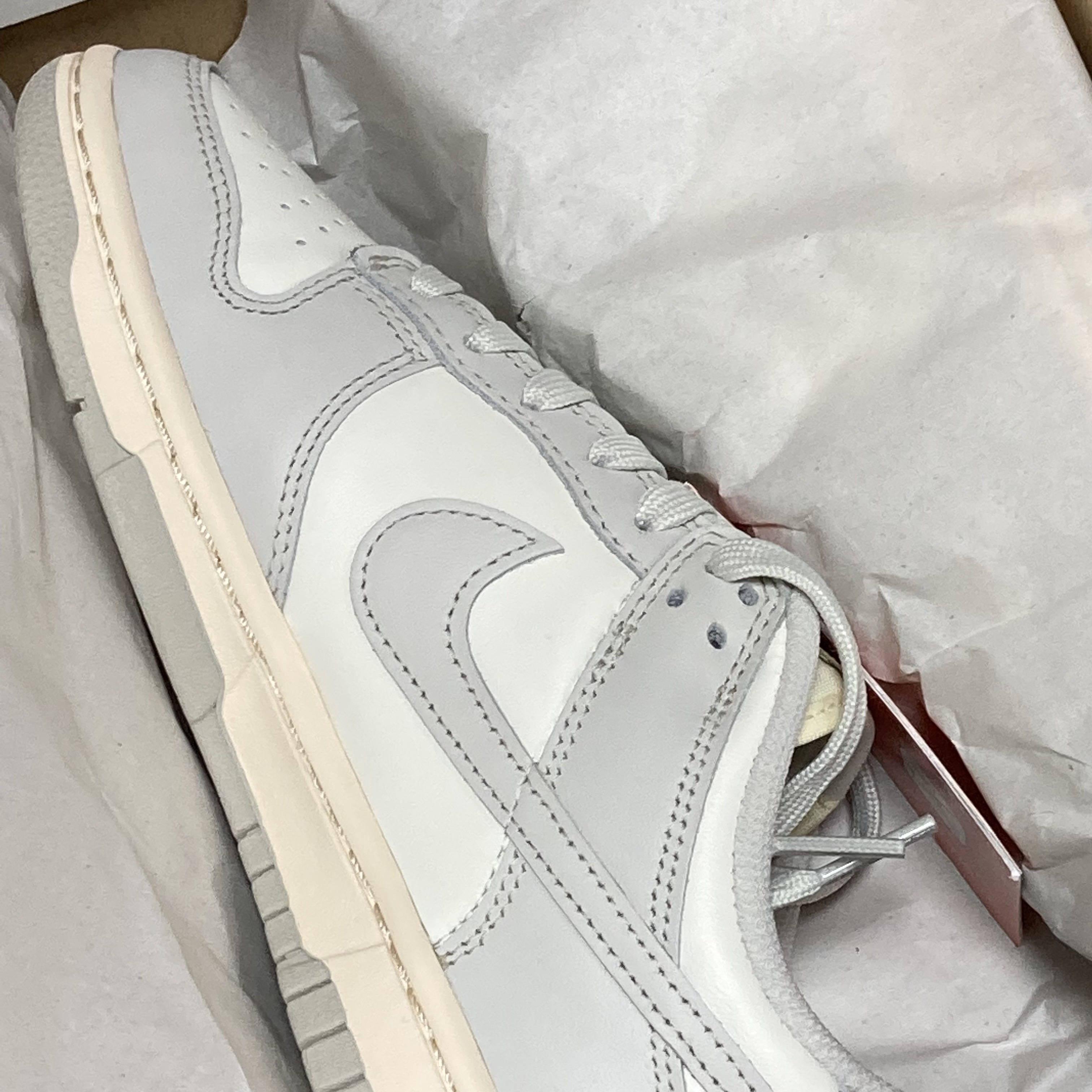 Nike Dunk Low Retro Varsity Green, (W) Nike Dunk Low Light Bone 착용 스타일 - 2