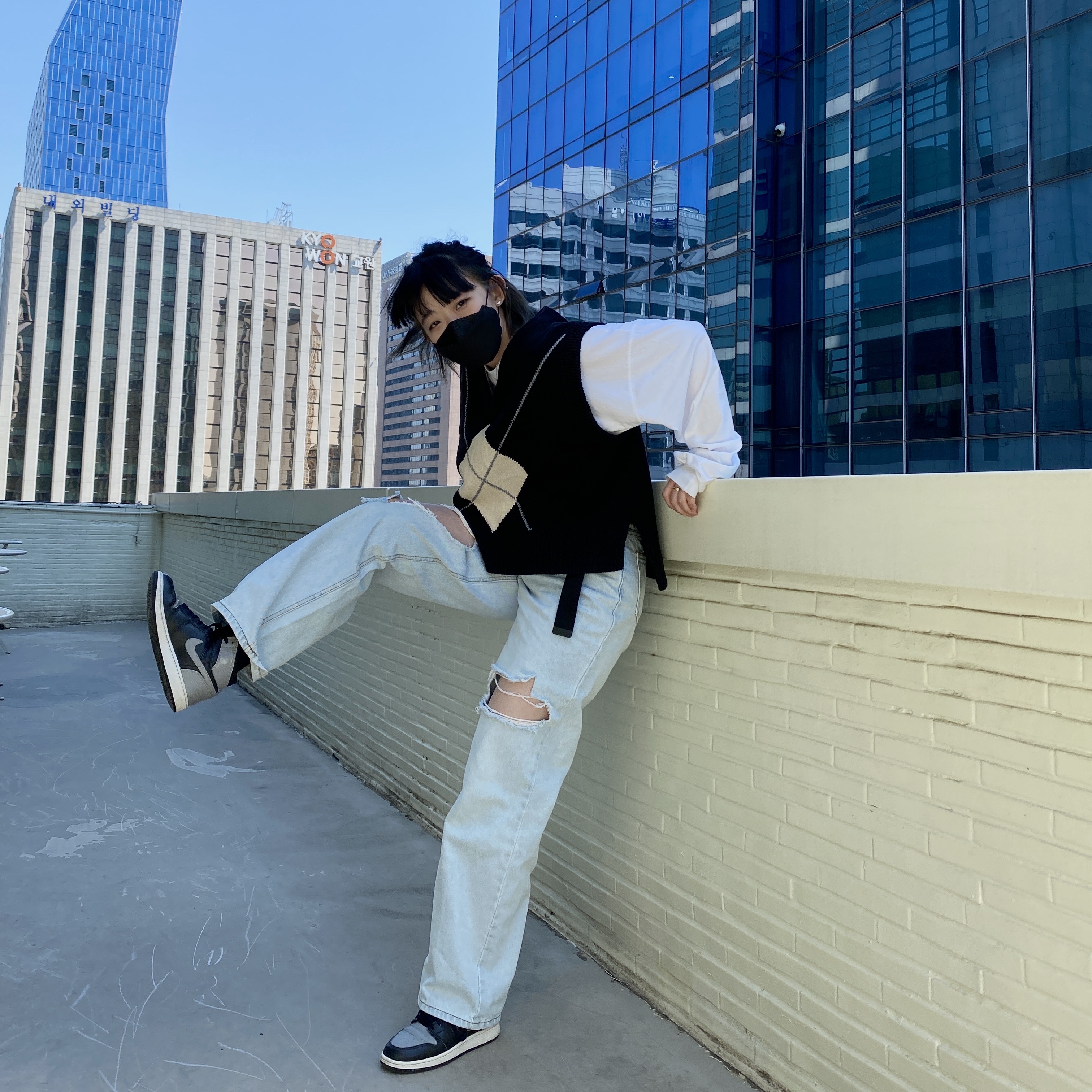 Jordan 1 Retro High OG Shadow 2018 착용 스타일 - 2