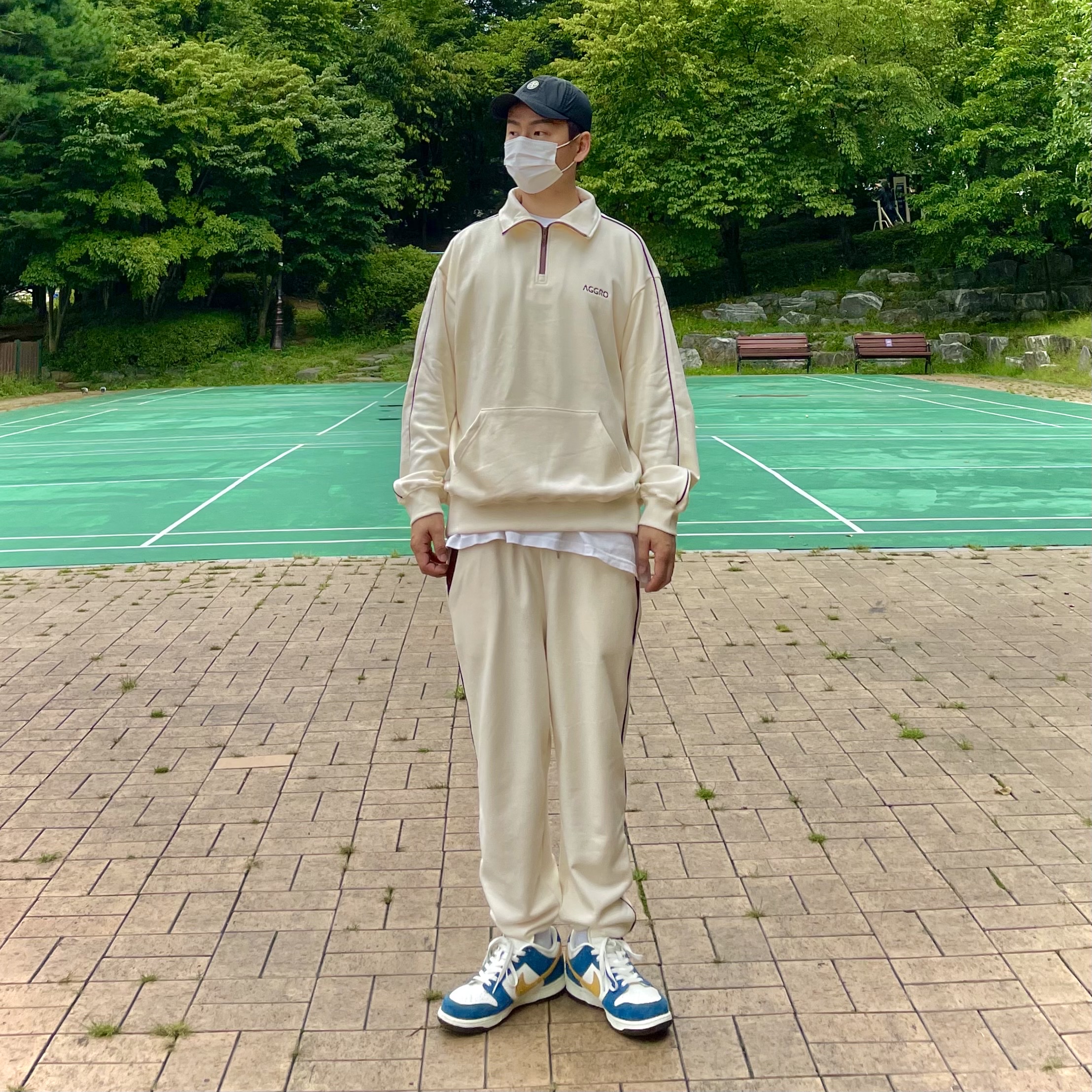 Nike x Kasina Dunk Low 80's Bus 착용 스타일