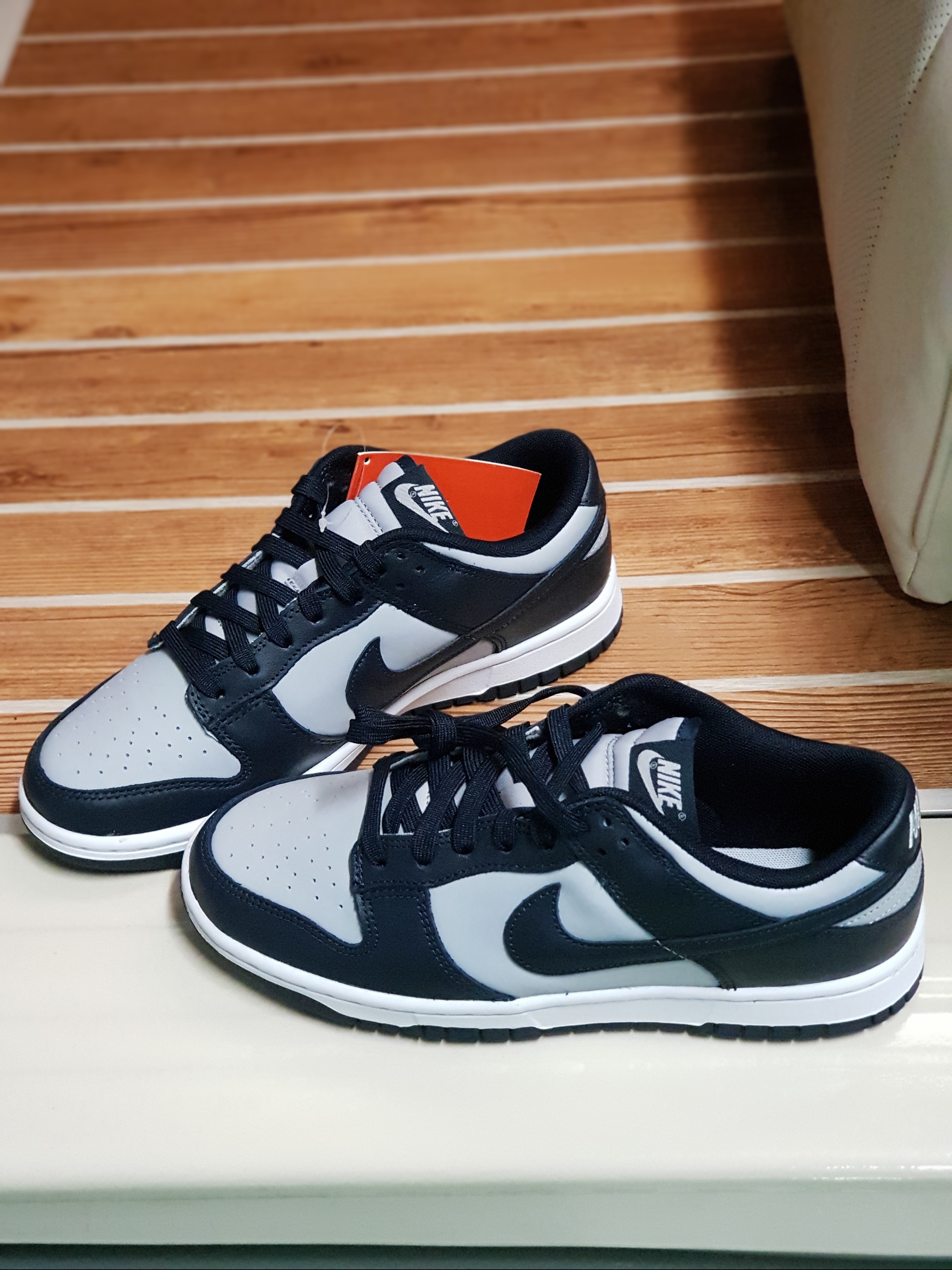 Nike Dunk Low Retro Championship Grey 착용 스타일 - 3