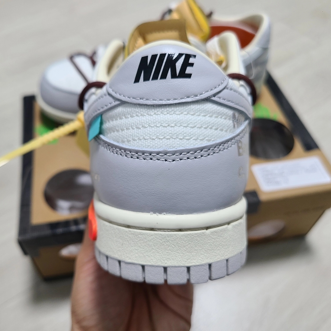 Nike x Off-White Dunk Low The 50 - Lot 46 착용 스타일 - 5