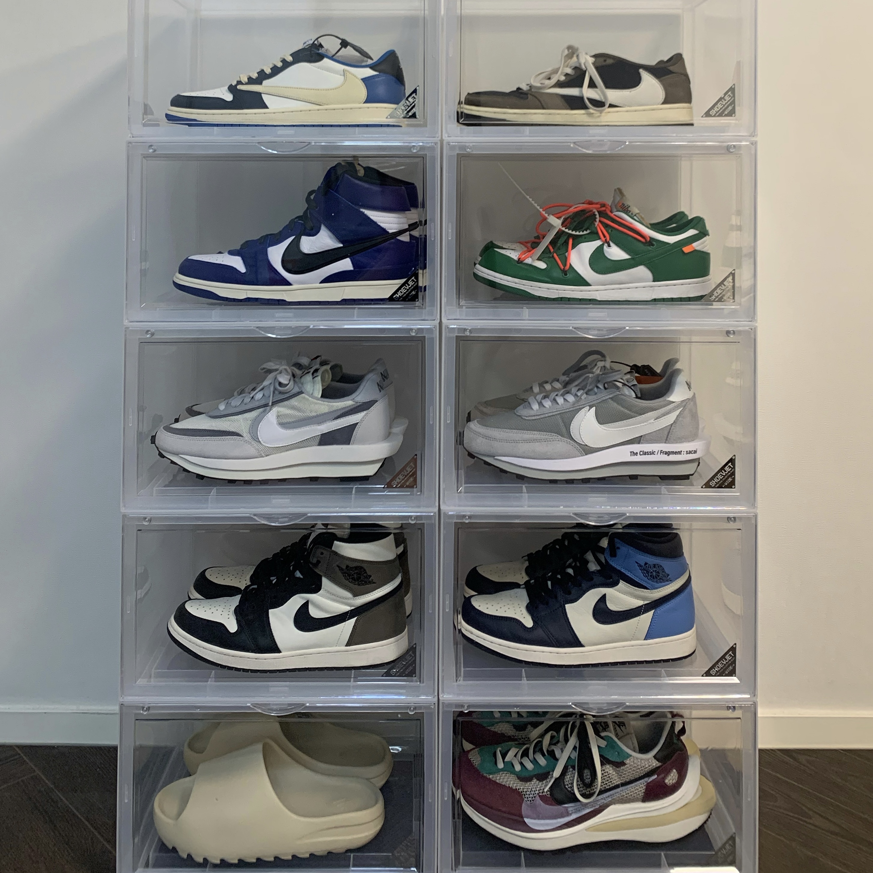 Jordan 1 x Travis Scott x Fragment Retro Low OG SP Military Blue, Jordan 1 x Travis Scott Retro Low OG SP Mocha 착용 스타일
