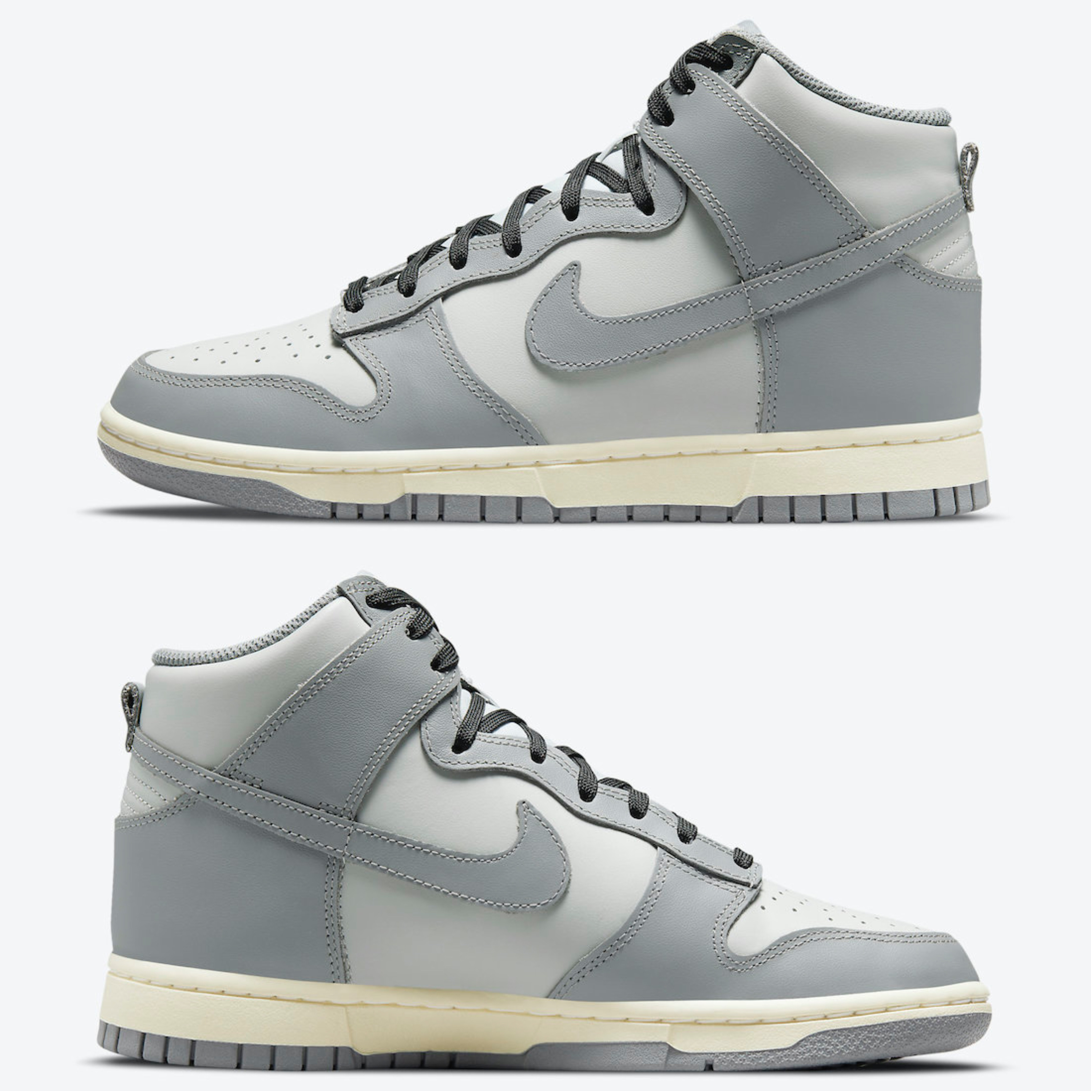 Nike Dunk High Retro Vast Grey 착용 스타일 - 3