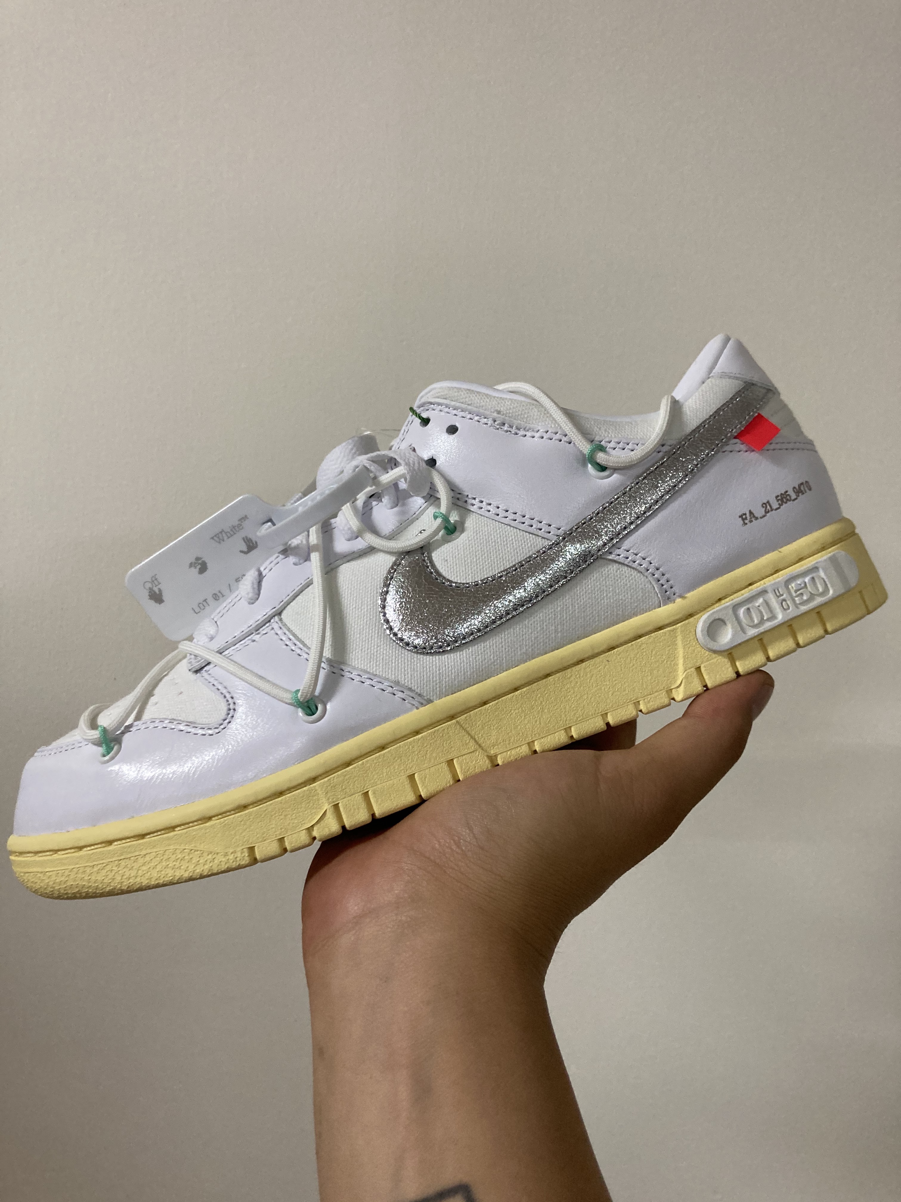 Nike x Off-White Dunk Low The 50 - Lot 1 착용 스타일