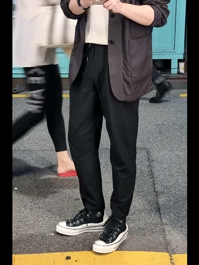 Converse x Kim Jones Chuck 70 Utility Wave High Black 착용 스타일 - 1