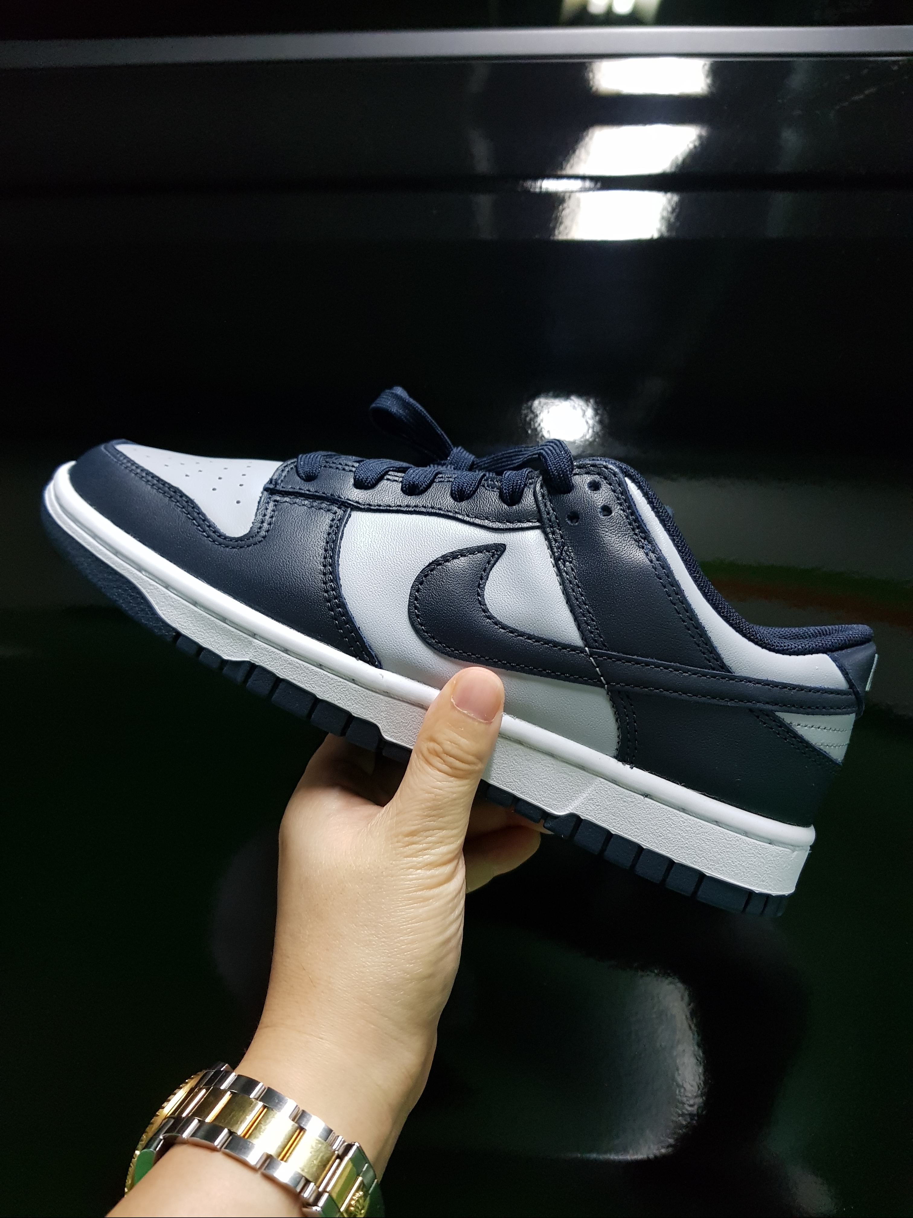 Nike Dunk Low Retro Championship Grey 착용 스타일 - 1