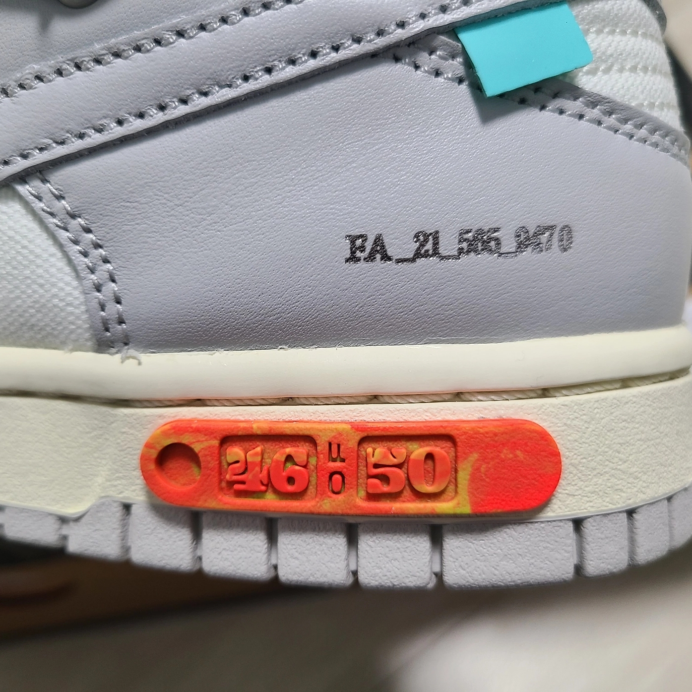 Nike x Off-White Dunk Low The 50 - Lot 46 착용 스타일 - 3