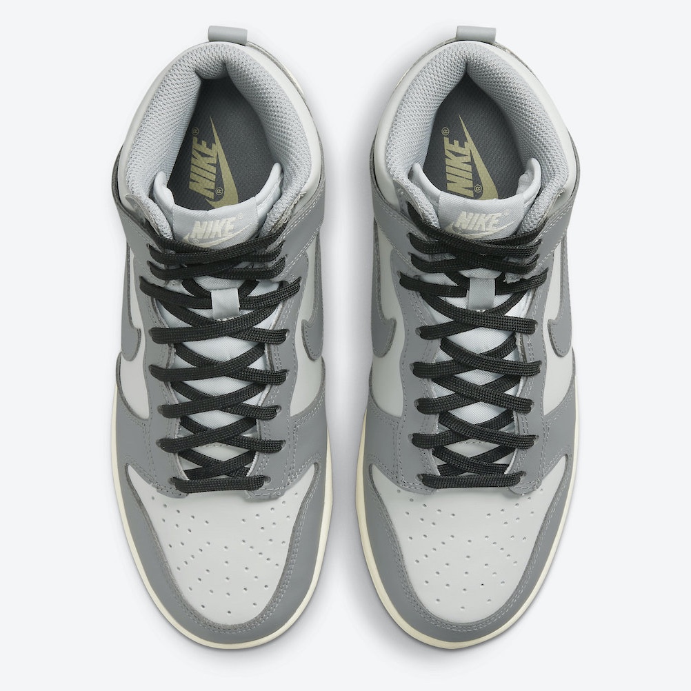 Nike Dunk High Retro Vast Grey 착용 스타일 - 4