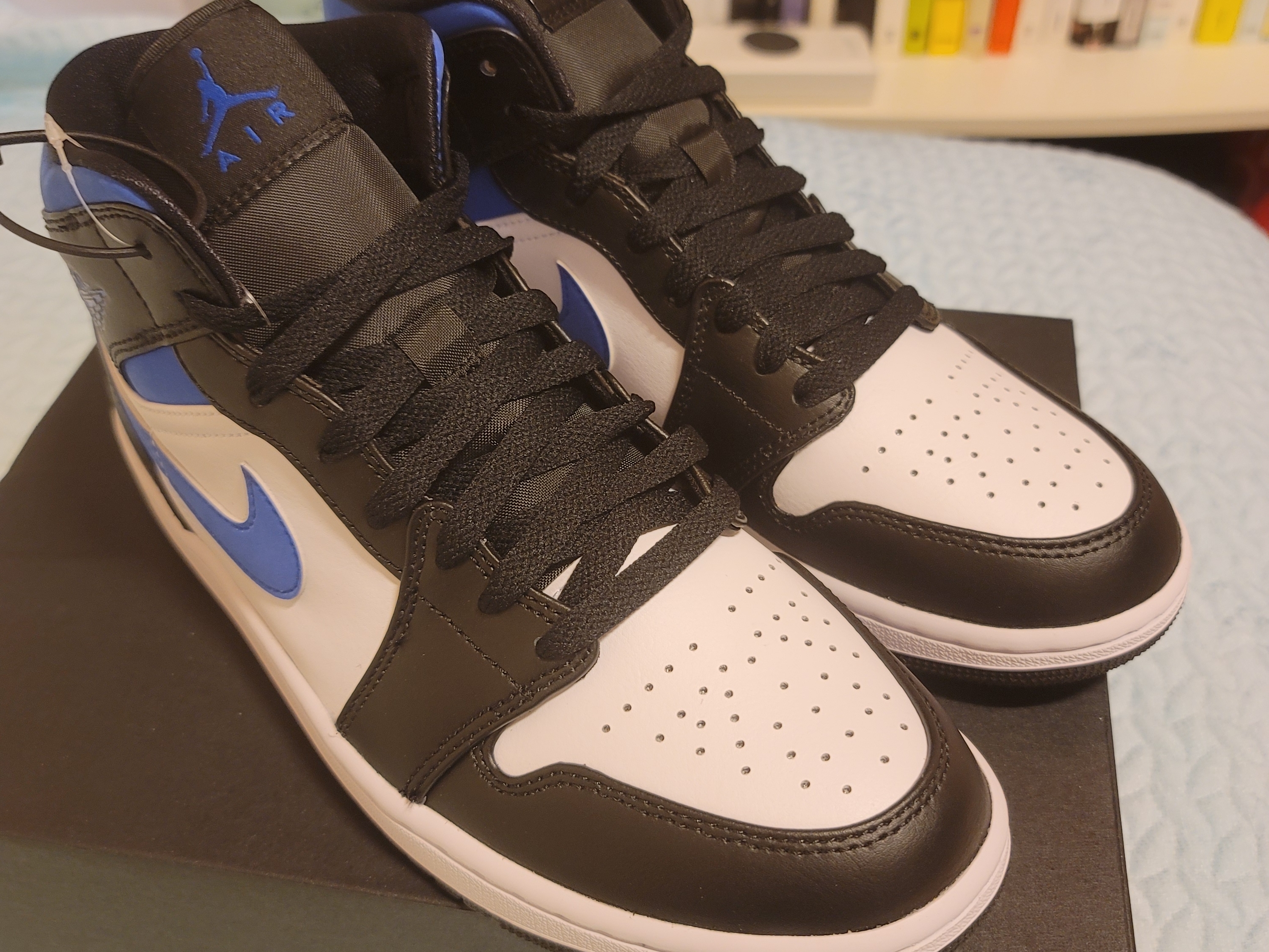 Jordan 1 Mid Racer Blue 착용 스타일 - 3