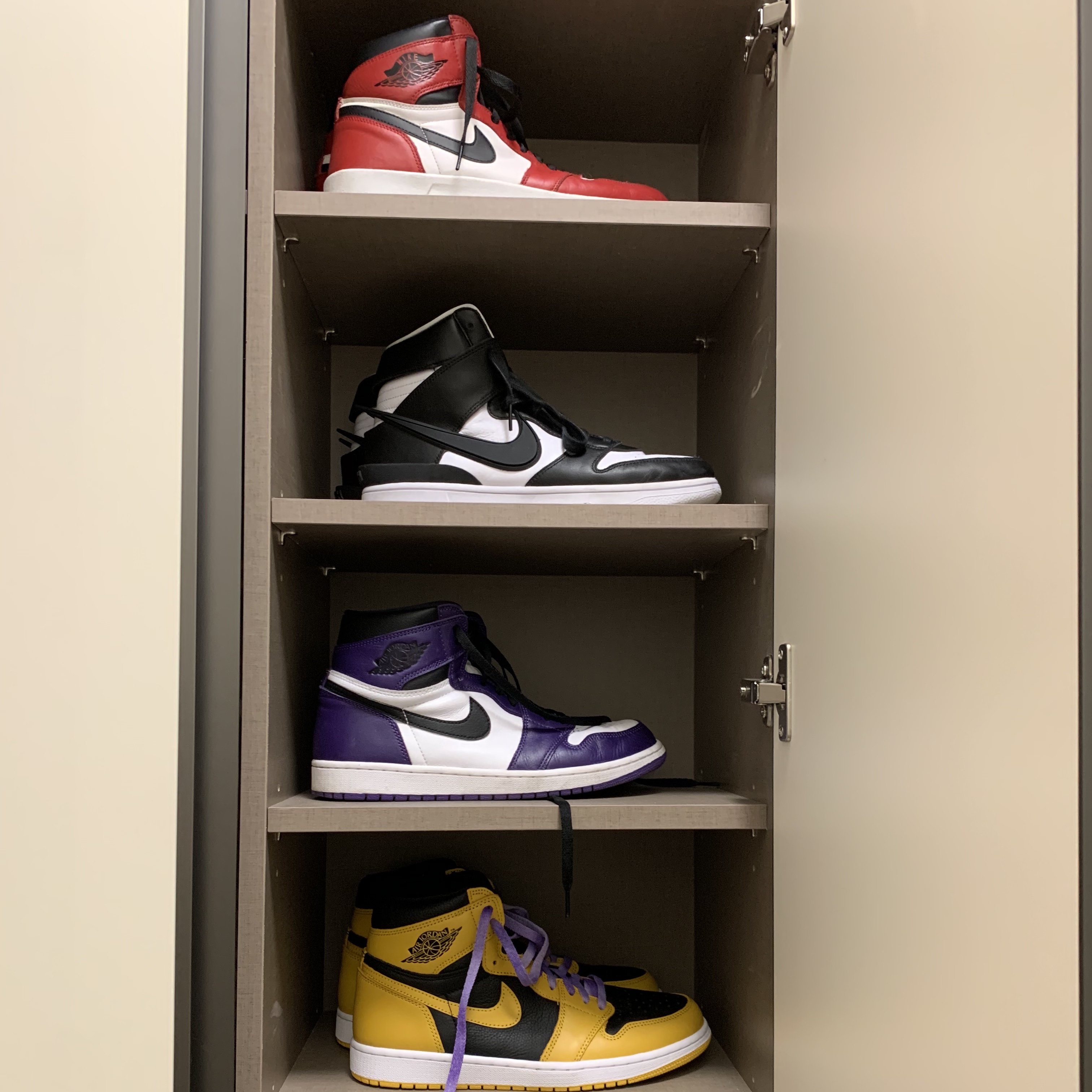 Jordan 1 Retro High OG Pollen, Jordan 1 Retro High OG Court Purple 2020 착용 스타일