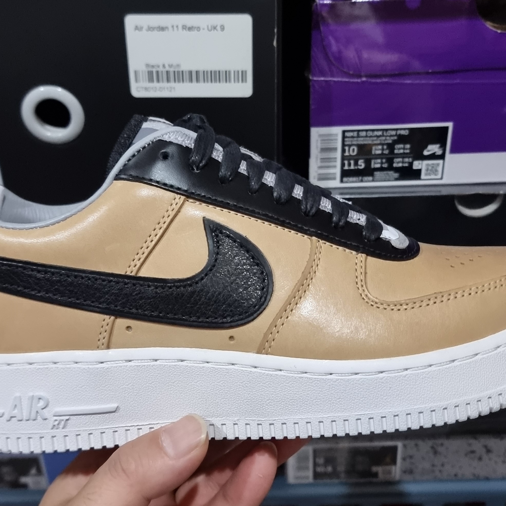 Nike x Riccardo Tisci Air Force 1 Low Tan 착용 스타일 - 1