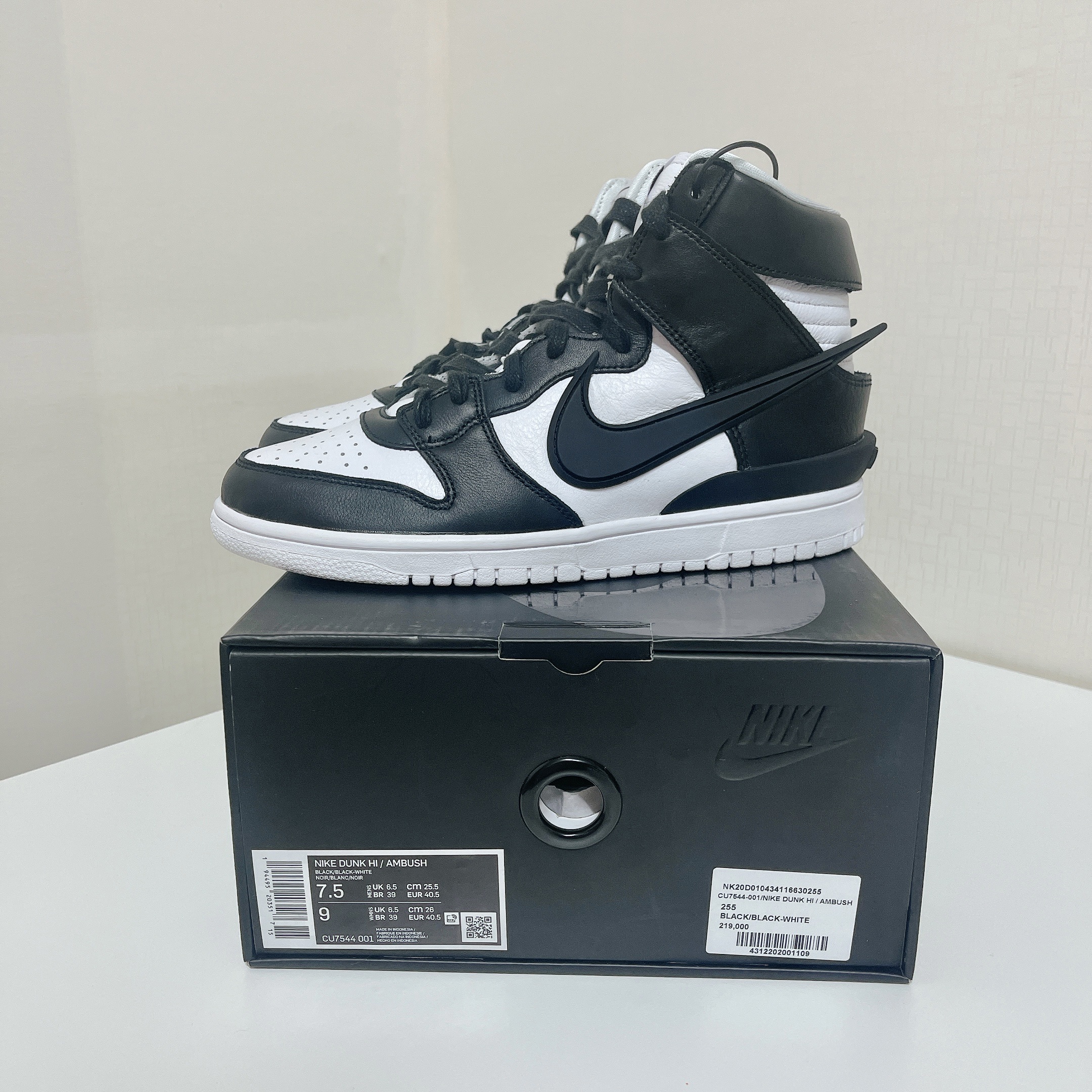 Nike x Ambush Dunk High Black 착용 스타일