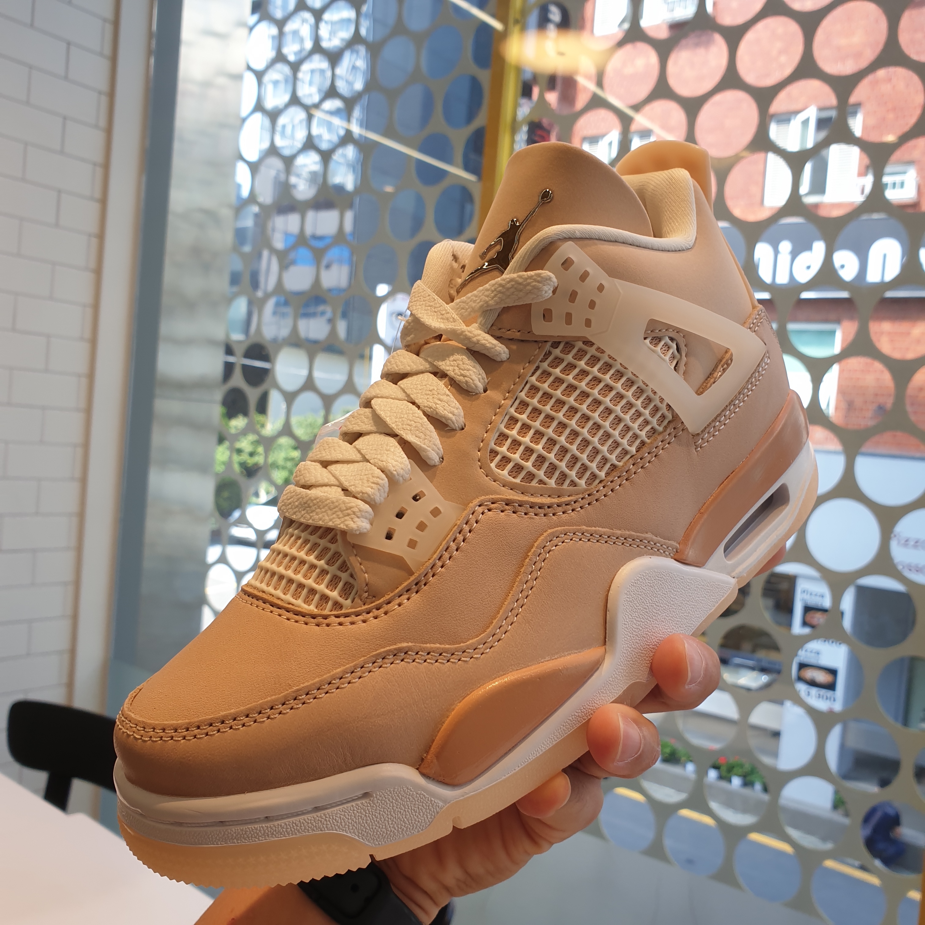 (W) Jordan 4 Retro Shimmer 착용 스타일 - 1