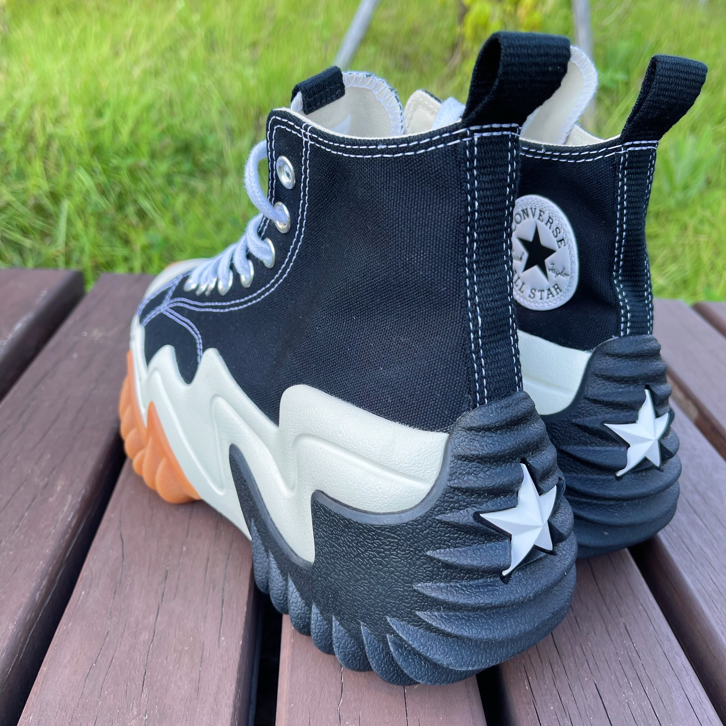 Converse Run Star Motion High Black 착용 스타일 - 2