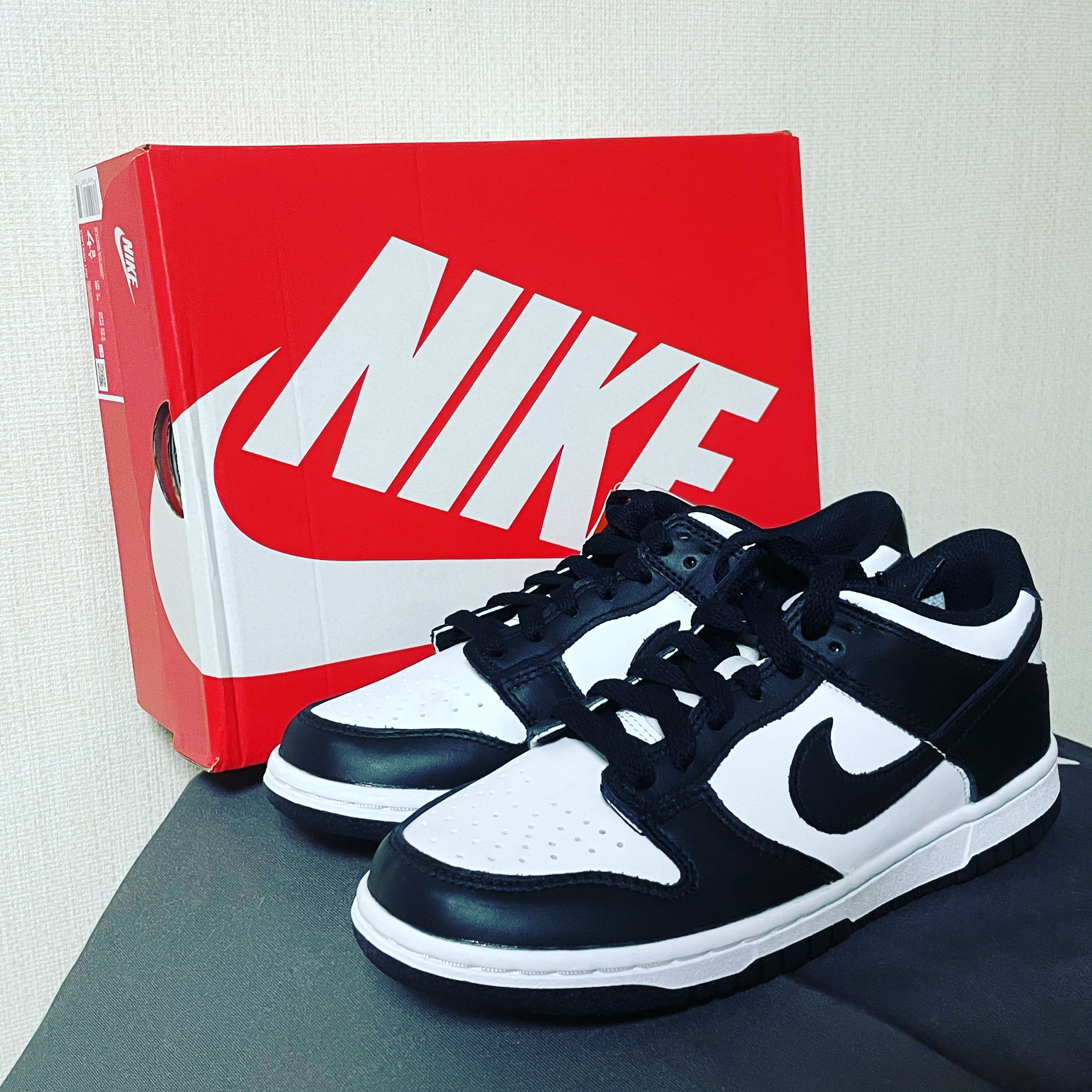 (GS) Nike Dunk Low Black 착용 스타일