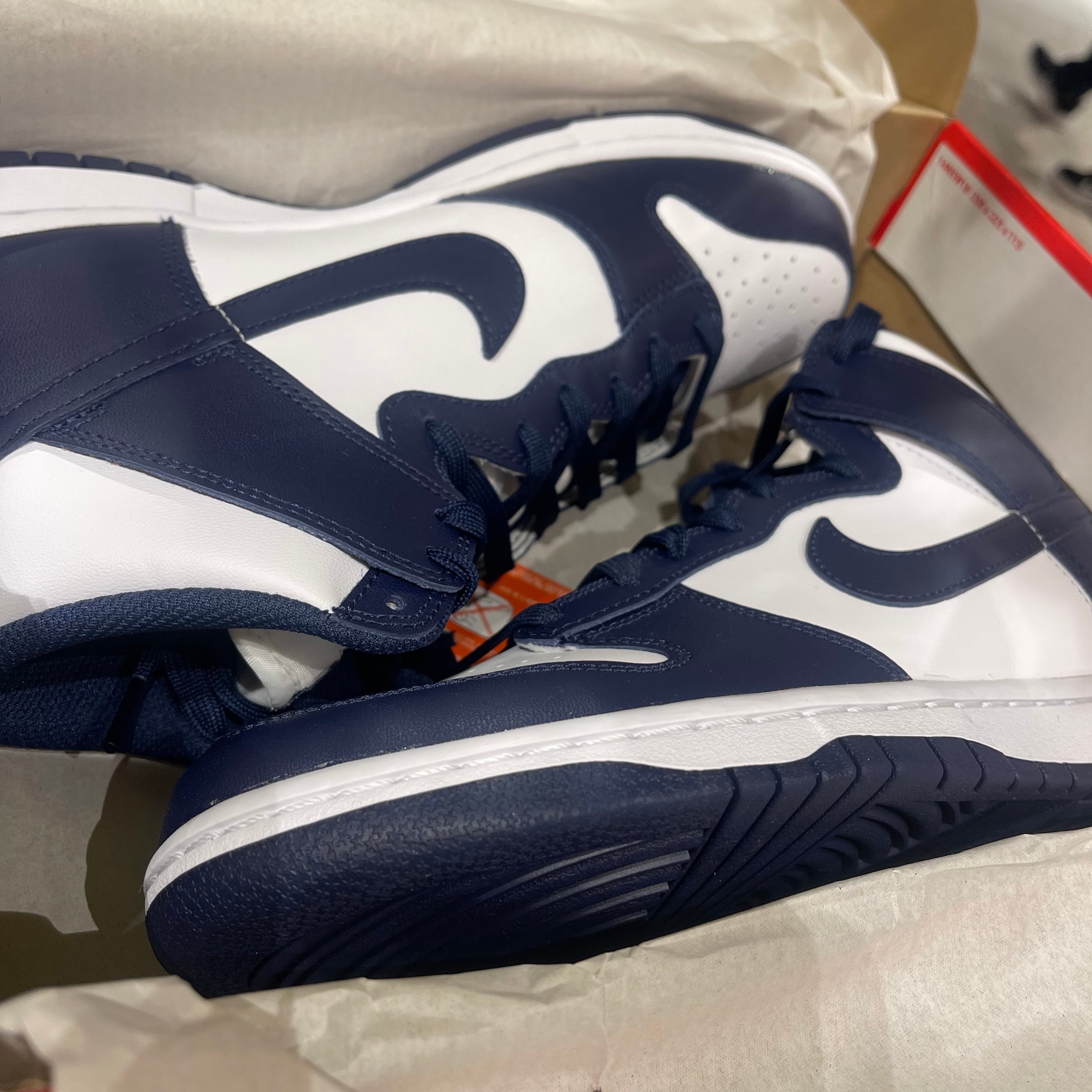 Nike Dunk High Retro Championship Navy 착용 스타일 - 1