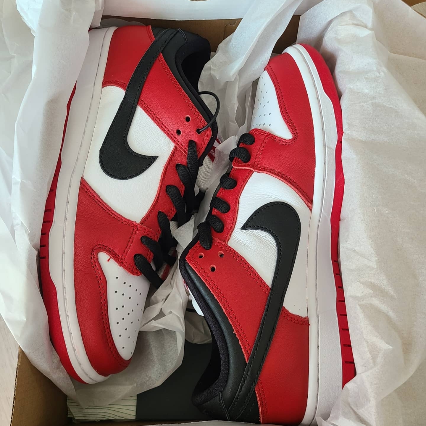 Nike SB Dunk Low Pro Chicago, Nike NRG Solo Swoosh Fleece Pants Black - US/EU 착용 스타일 - 2
