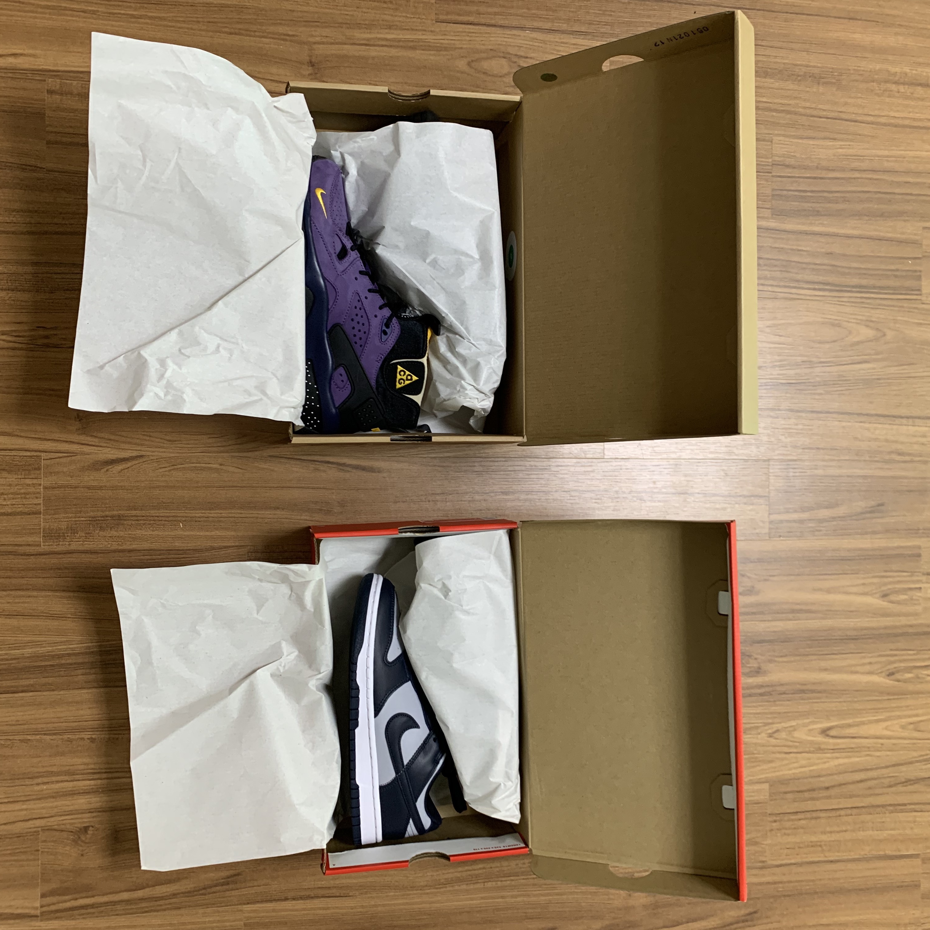 Nike ACG Air Mowabb Gravity Purple, Nike Dunk Low Retro Championship Grey 착용 스타일