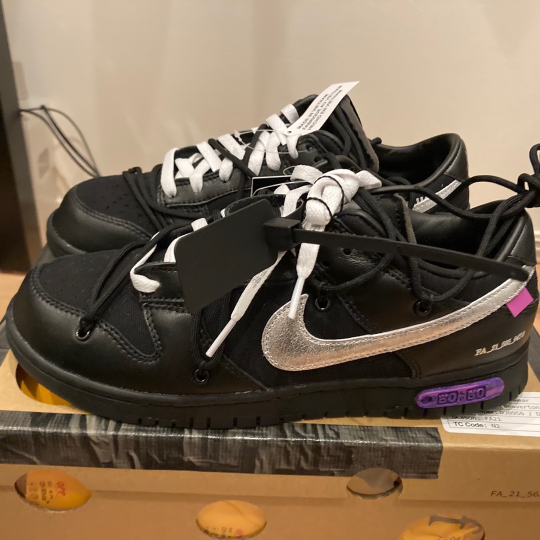 Nike x Off-White Dunk Low The 50 - Lot 50 착용 스타일 - 2