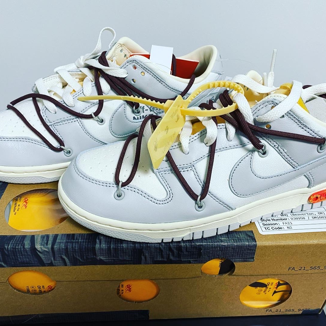 Nike x Off-White Dunk Low The 50 - Lot 46 착용 스타일 - 3